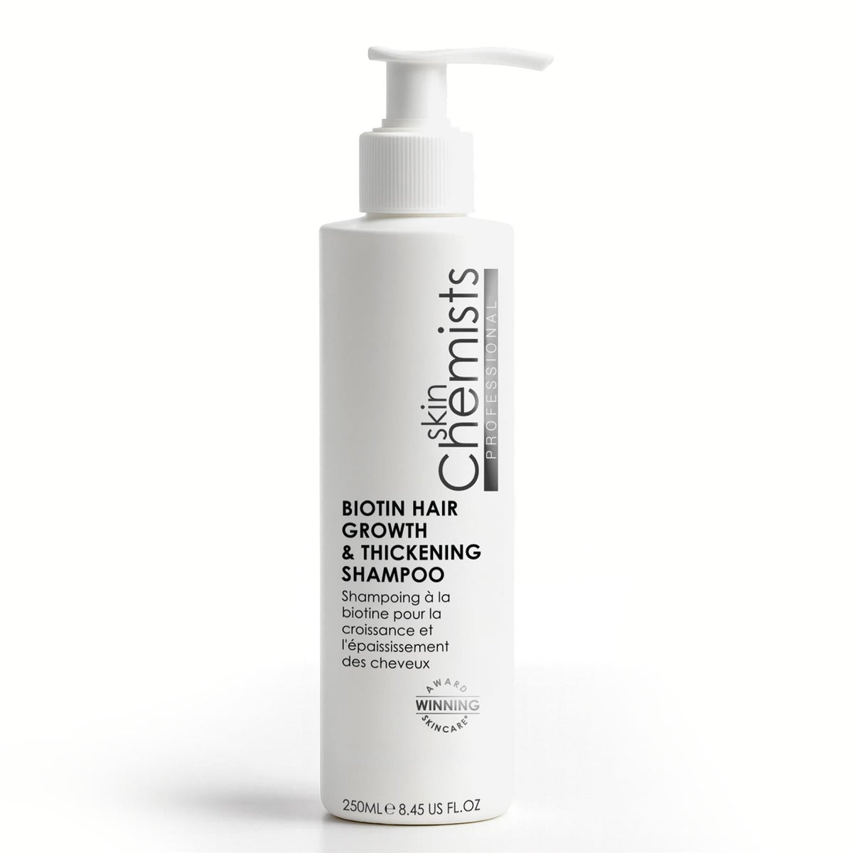 Shampooing à la biotine pour la pousse et l’épaississement des cheveux 250ml