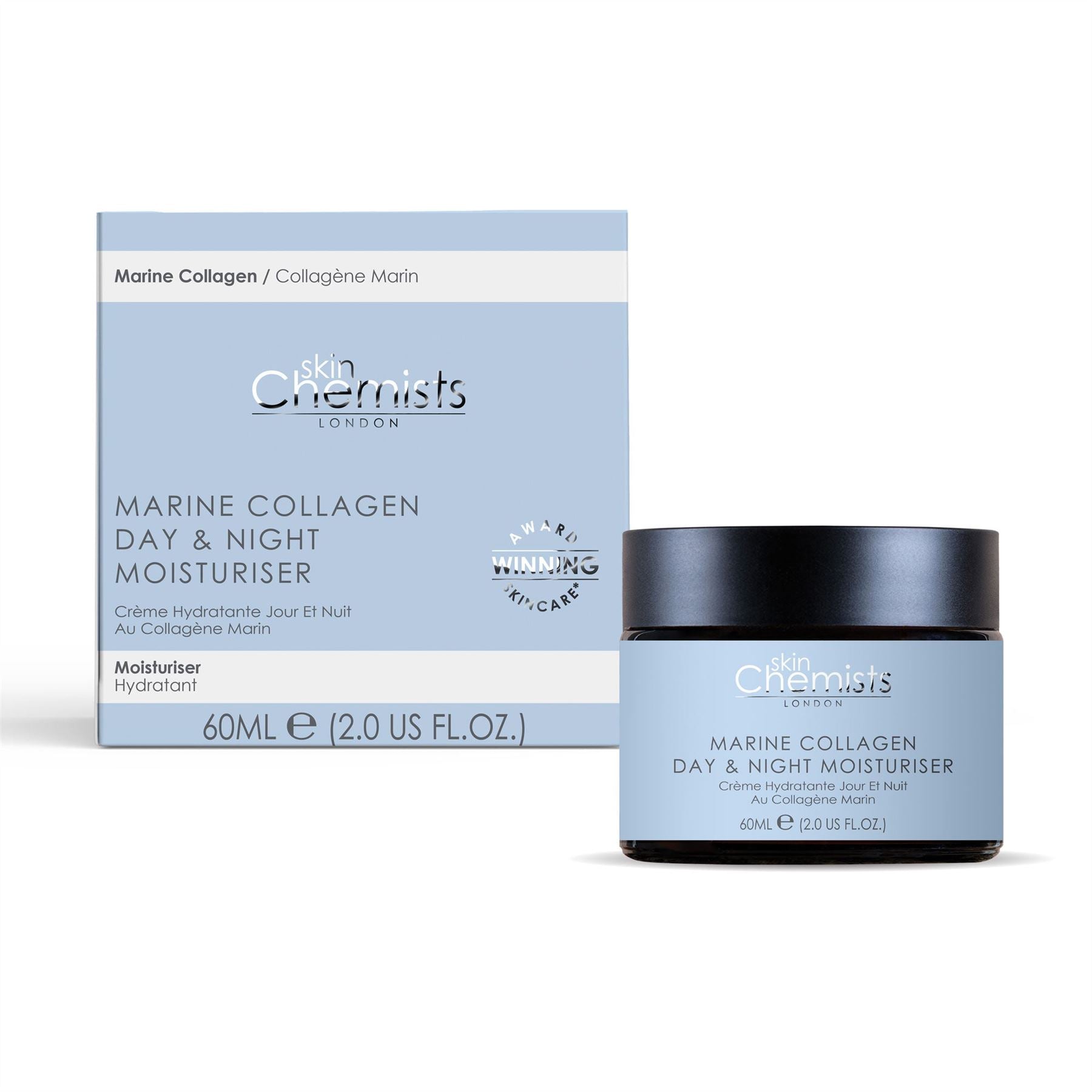 skinChemists Marine Collagen Day & Night Moisturiser 60ml