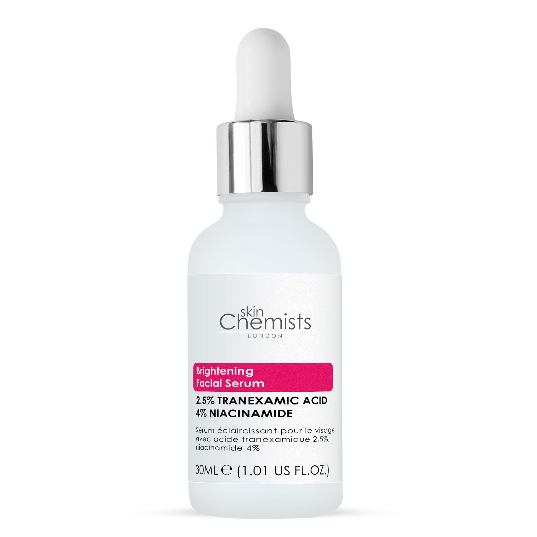 skinChemists Aufhellendes Gesichtsserum mit 2,5 % Tranexamsäure und 4 % Niacinamid, 30 ml