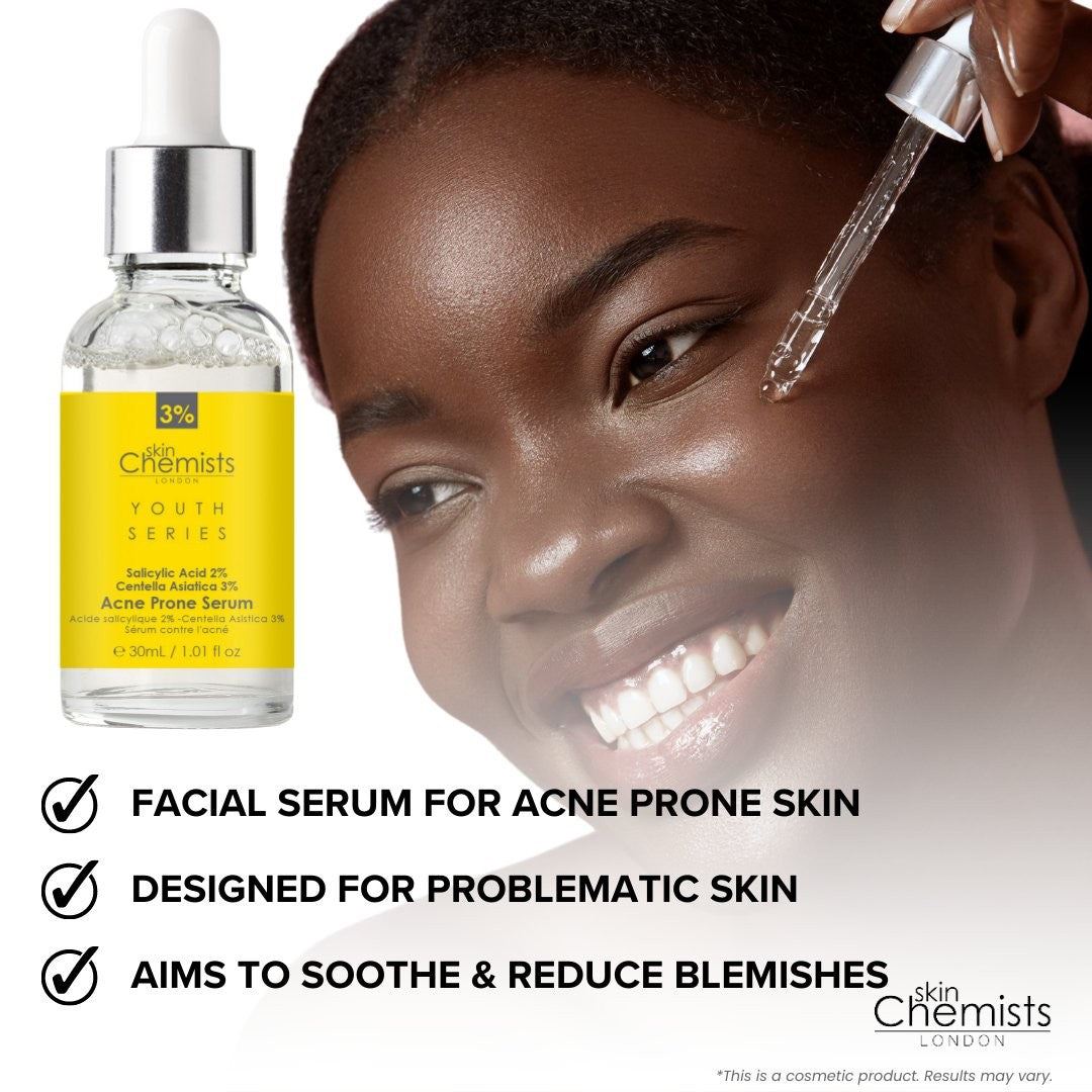 Acne Prone Serum Salicylic Acid 2%, Centella Asistica 3% 30ml - skinChemists