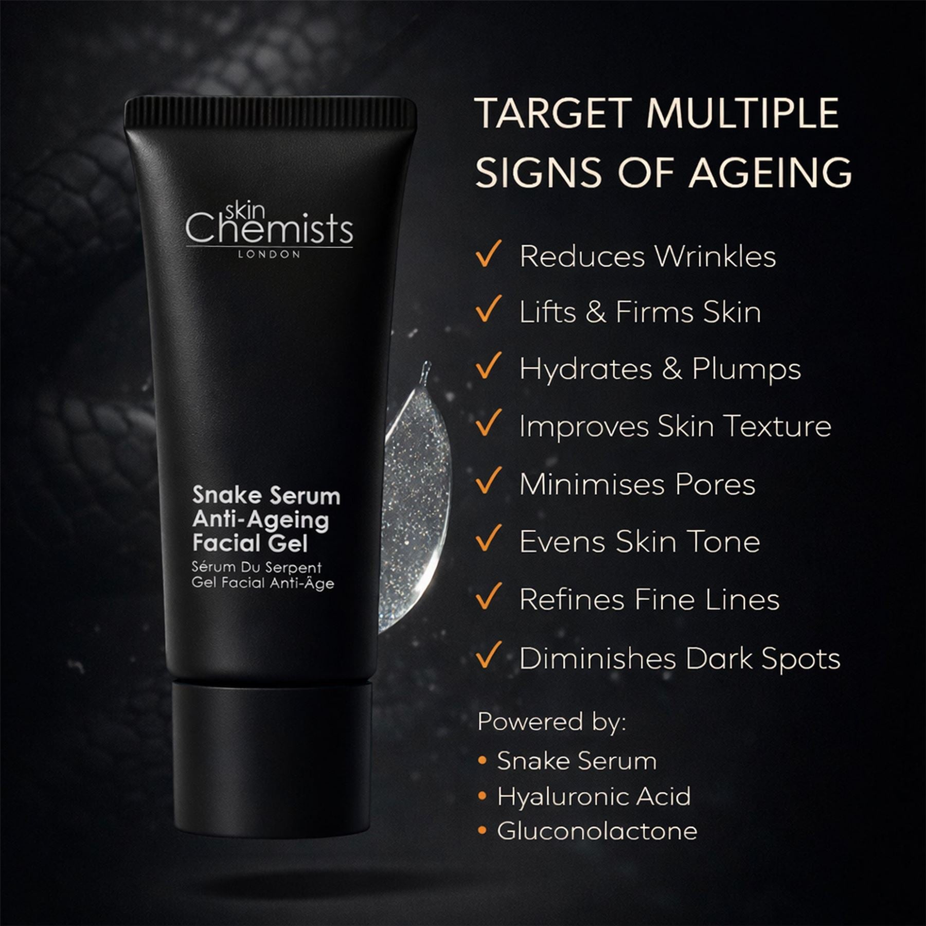 skinChemists Schlangengift Anti-Falten Gesichtsserum 30 ml