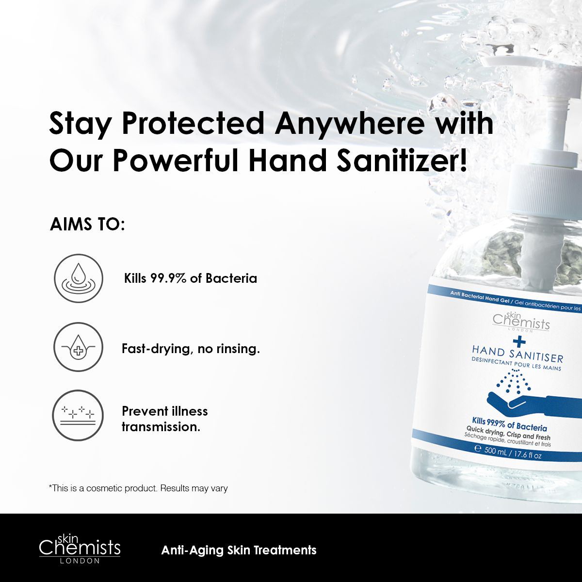 Hand Sanitiser 500ml Twin Value Savings Pack