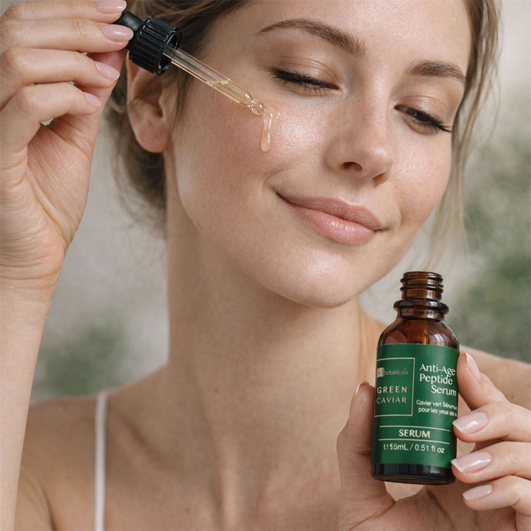 Sérum contour des yeux anti-âge aux peptides Green Caviar 15 ml - Pack économique de 2 flacons