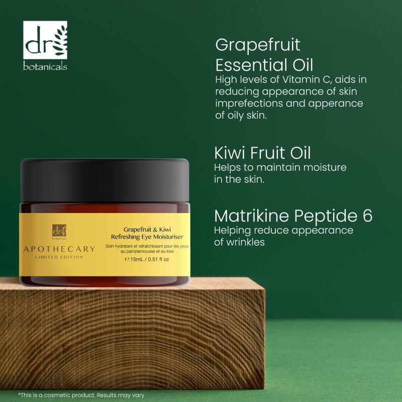 Grapefruit & Kiwi Refreshing Eye Moisturiser 15ml - skinChemists