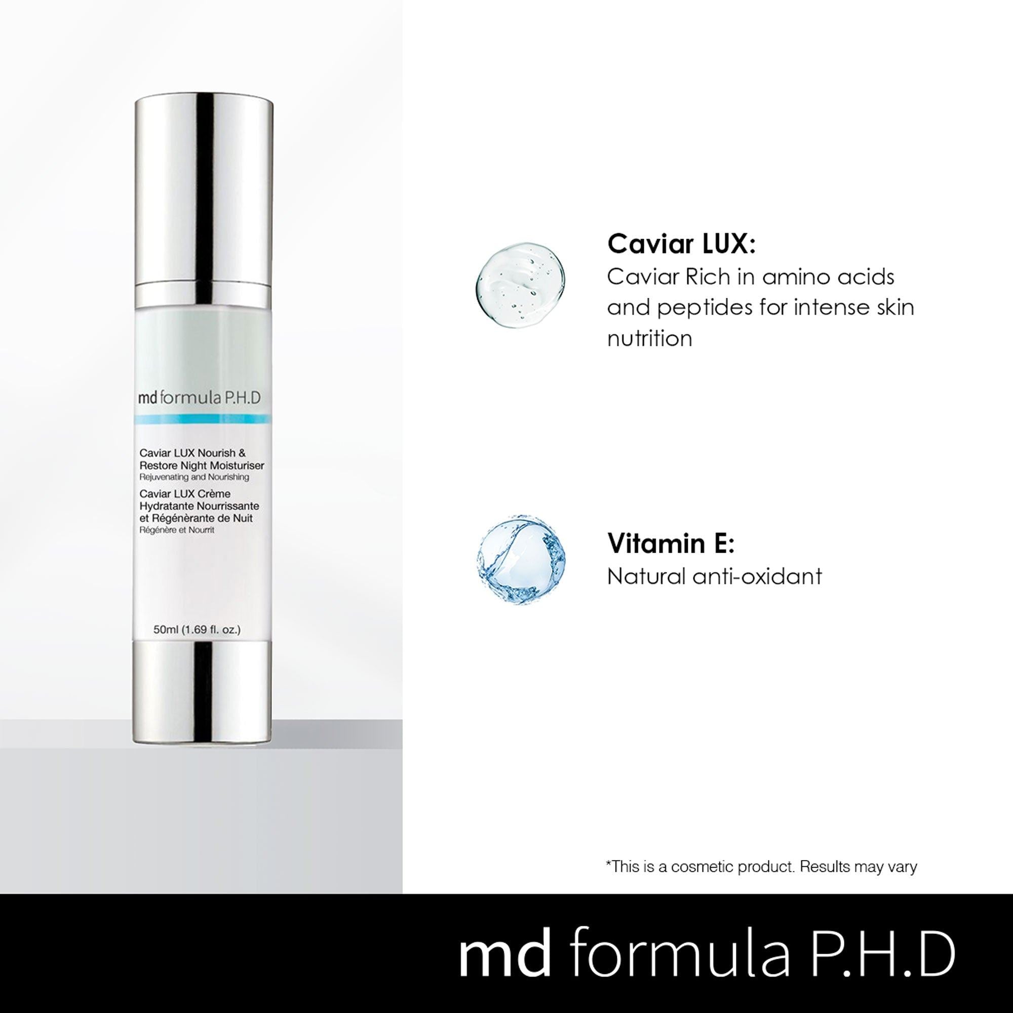 Anti-Ageing Caviar Lux Nourish & Restore Night Moisturiser 50ml