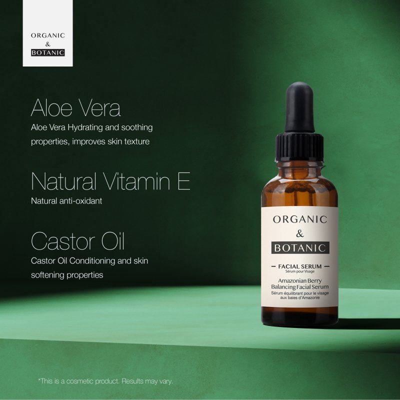 Amazonian Berry Serum with Hyaluronic Acid & Vitamin C - 30ml - Antioxidant-Rich, Hydrating, & Revitalizing for Radiant, Youthful Skin - skinChemists