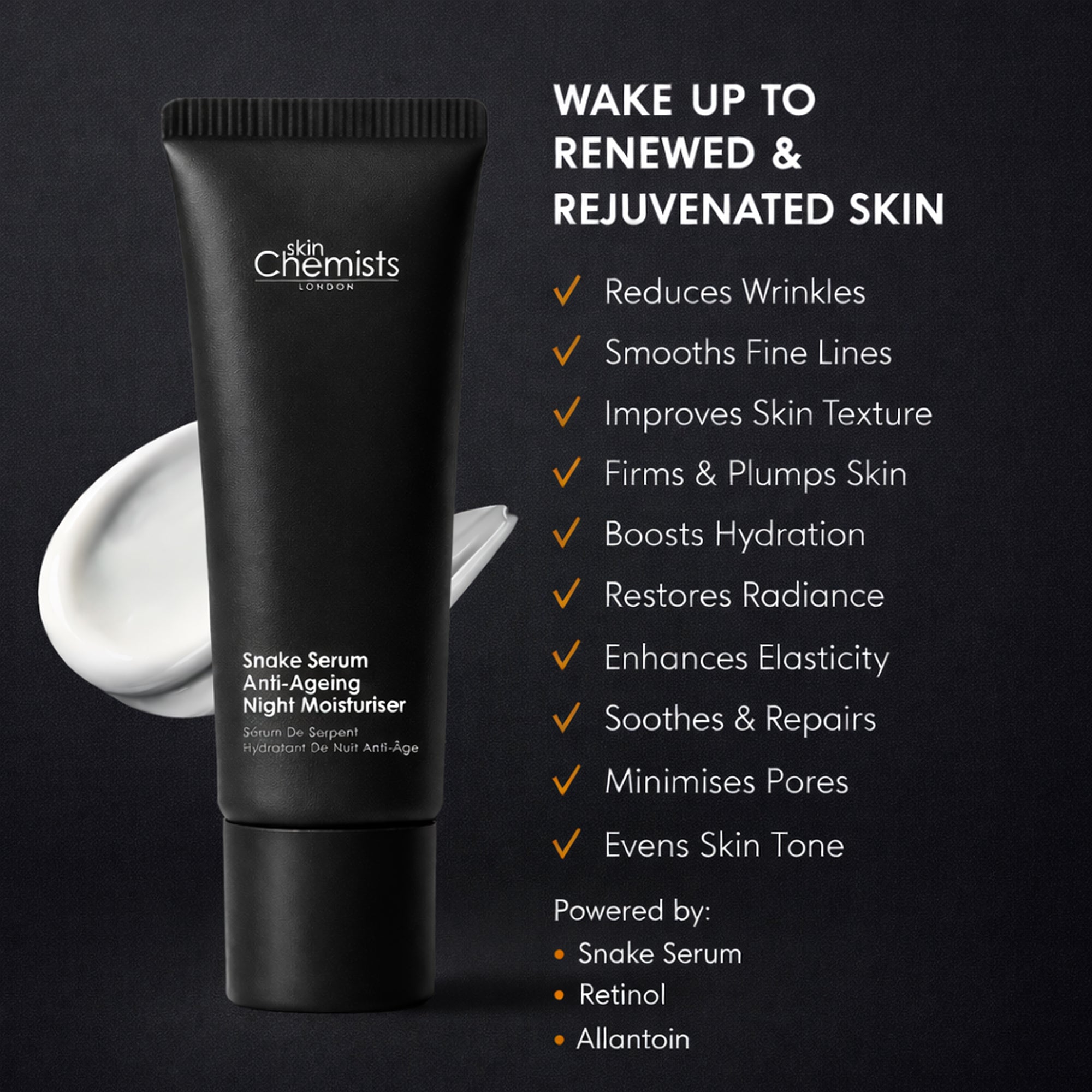 skinChemists Snake Venom Anti-Ageing Night Moisturizer 50ml