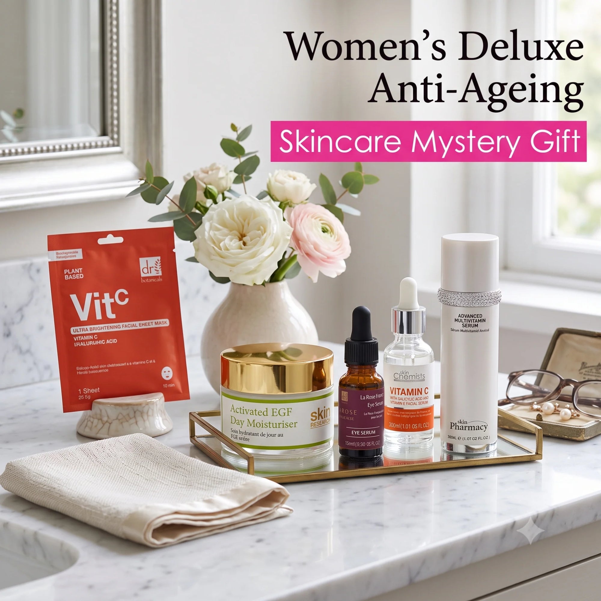 Advanced Women's Deluxe Anti-Ageing Skincare & Beauty Mystery Gift Box