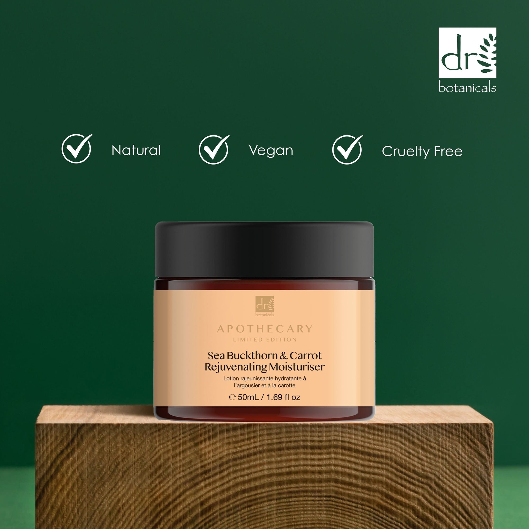 Crème hydratante régénérante à l'argousier et à la carotte 50 ml