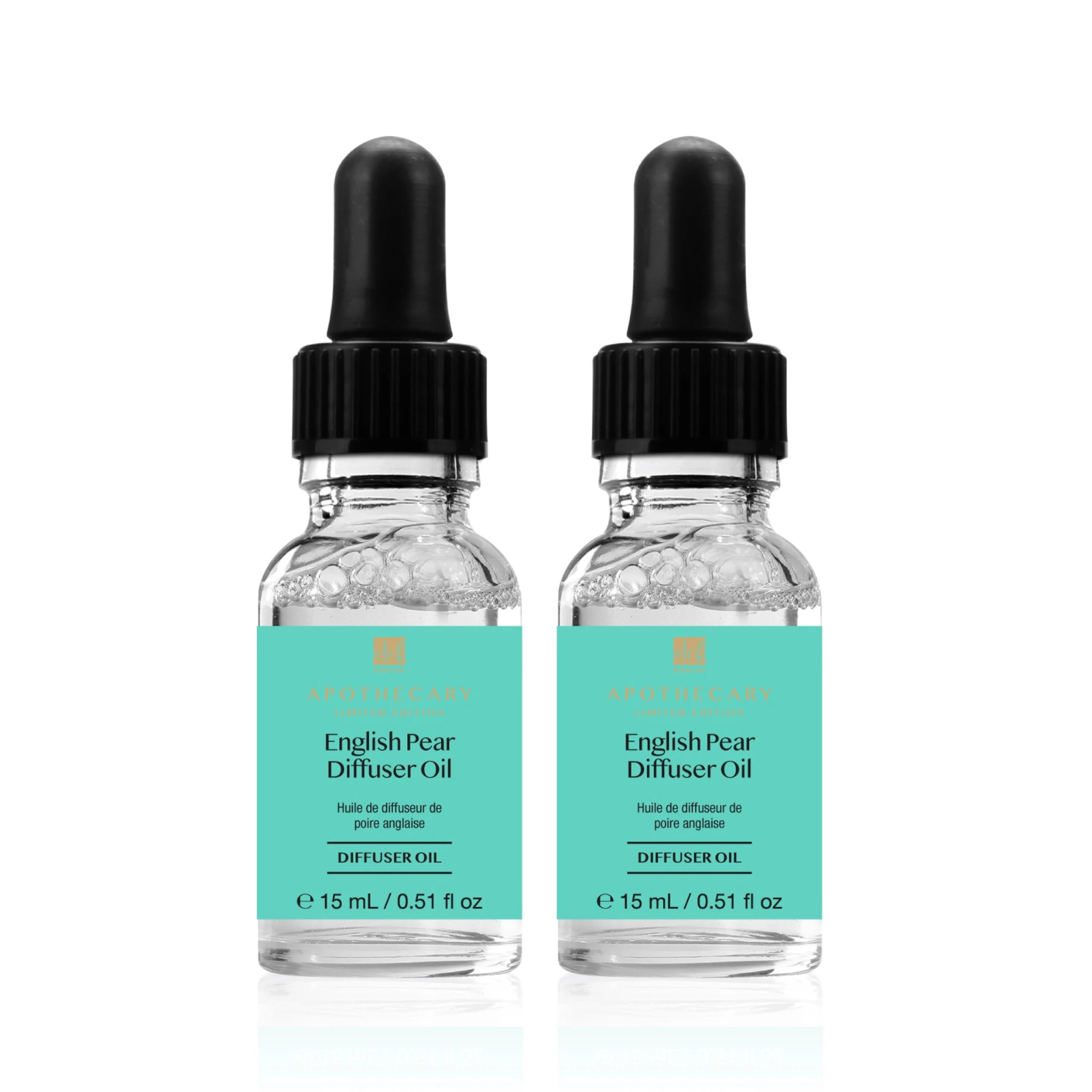 Huile pour diffuseur Poire Anglaise Joyeuse et Pétillante 15 ml - Lot de 2 à prix avantageux