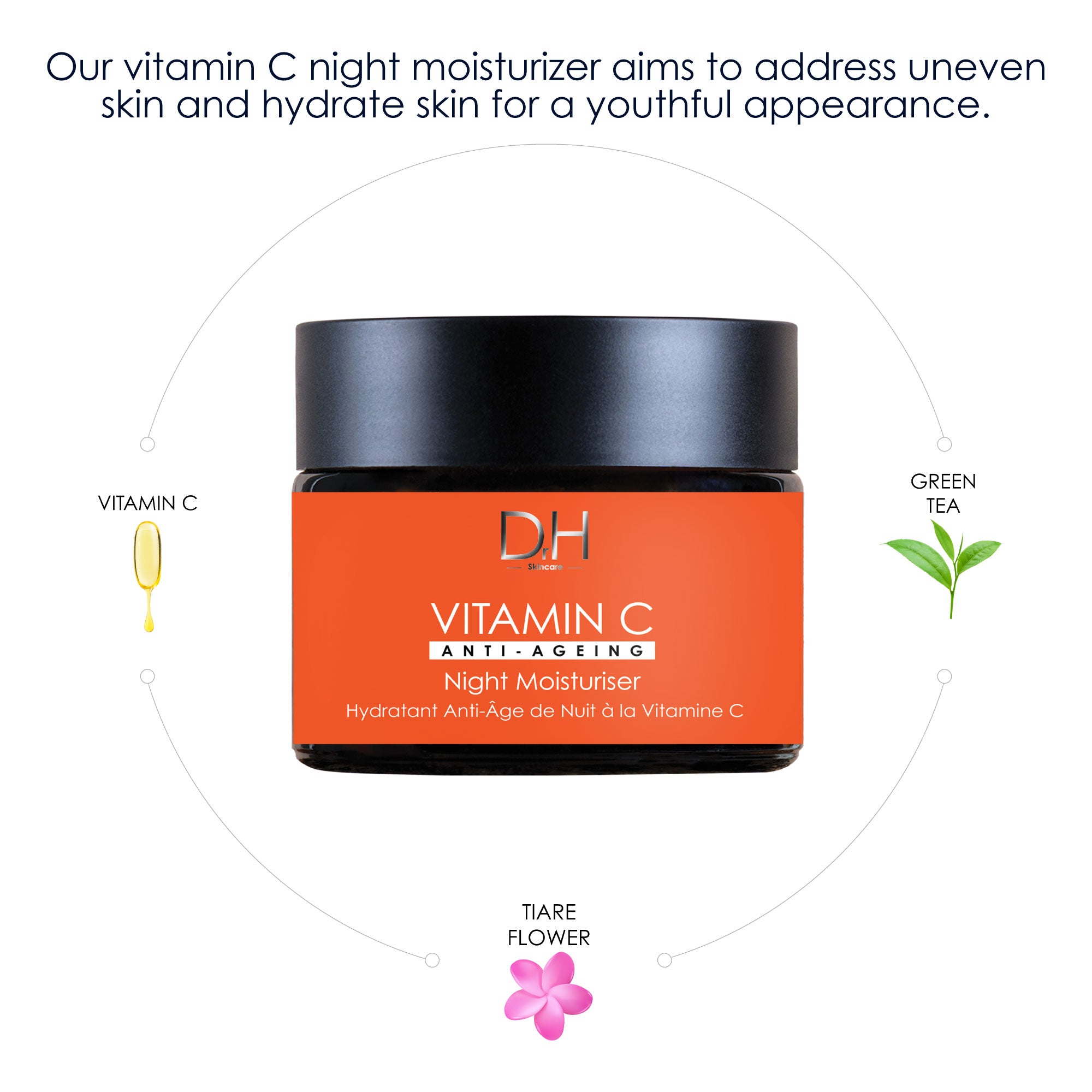 Vitamin C Anti-Ageing Night Moisturiser 60ml