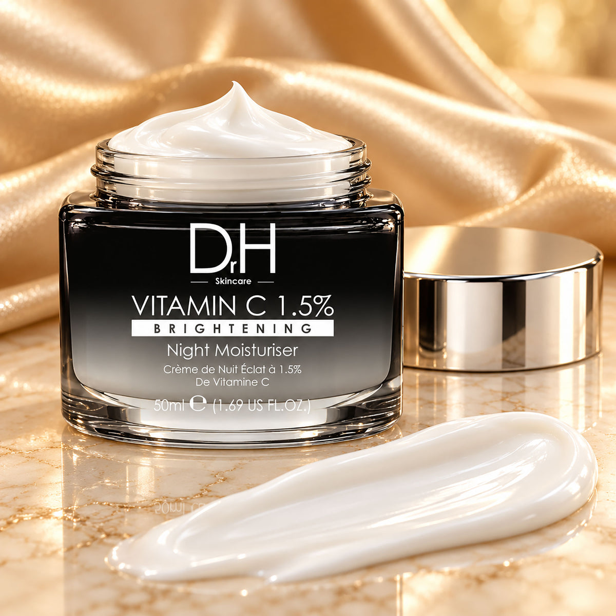 Crema idratante da notte alla vitamina C 1,5%, 50ml
