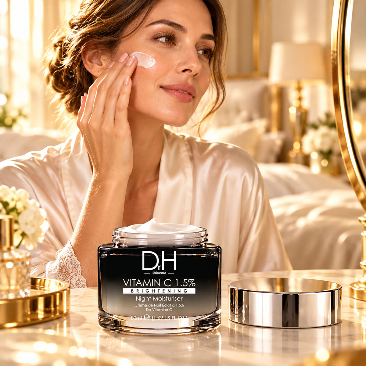 Crema idratante da notte alla vitamina C 1,5%, 50ml