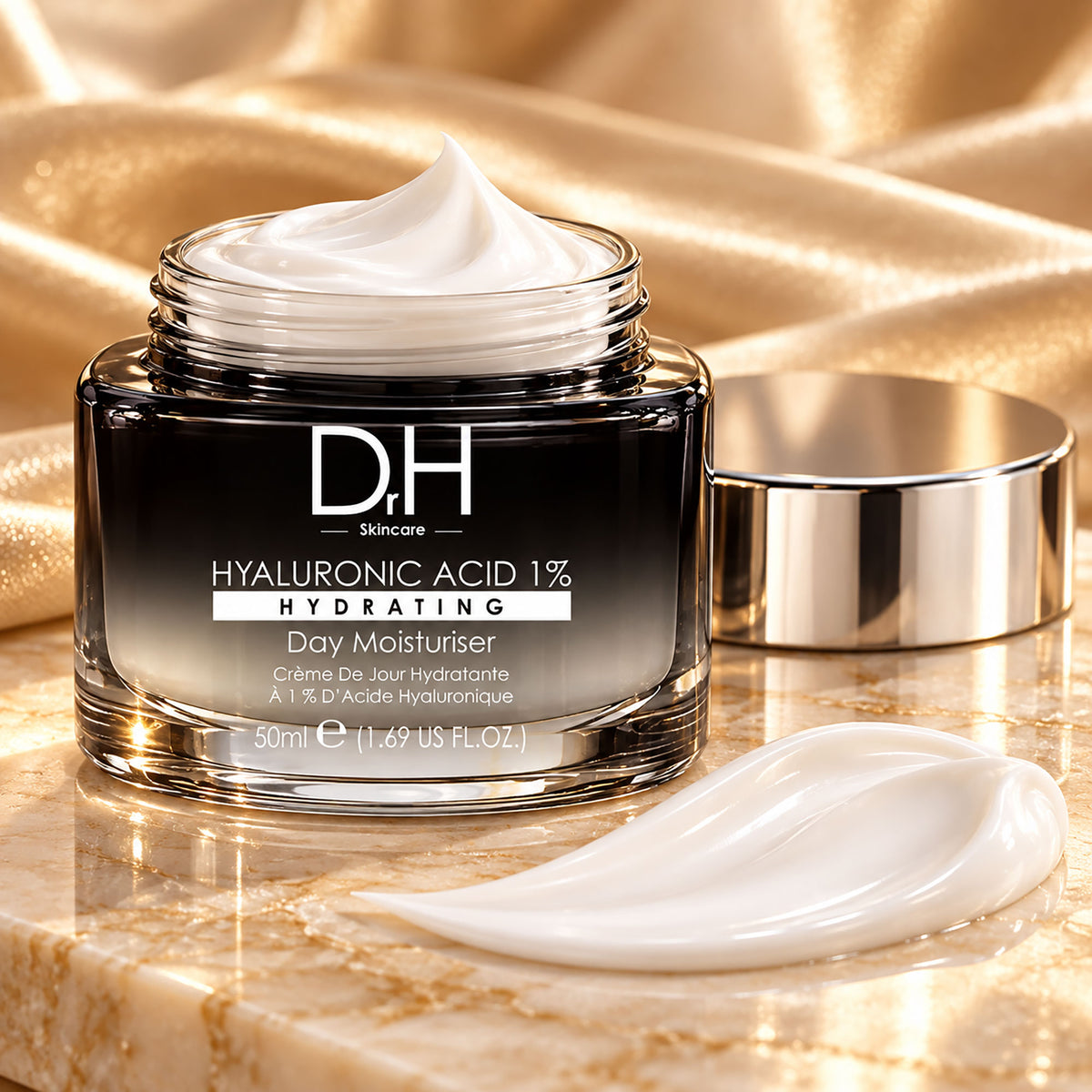 Crema hidratante de día con ácido hialurónico 1% 50ml