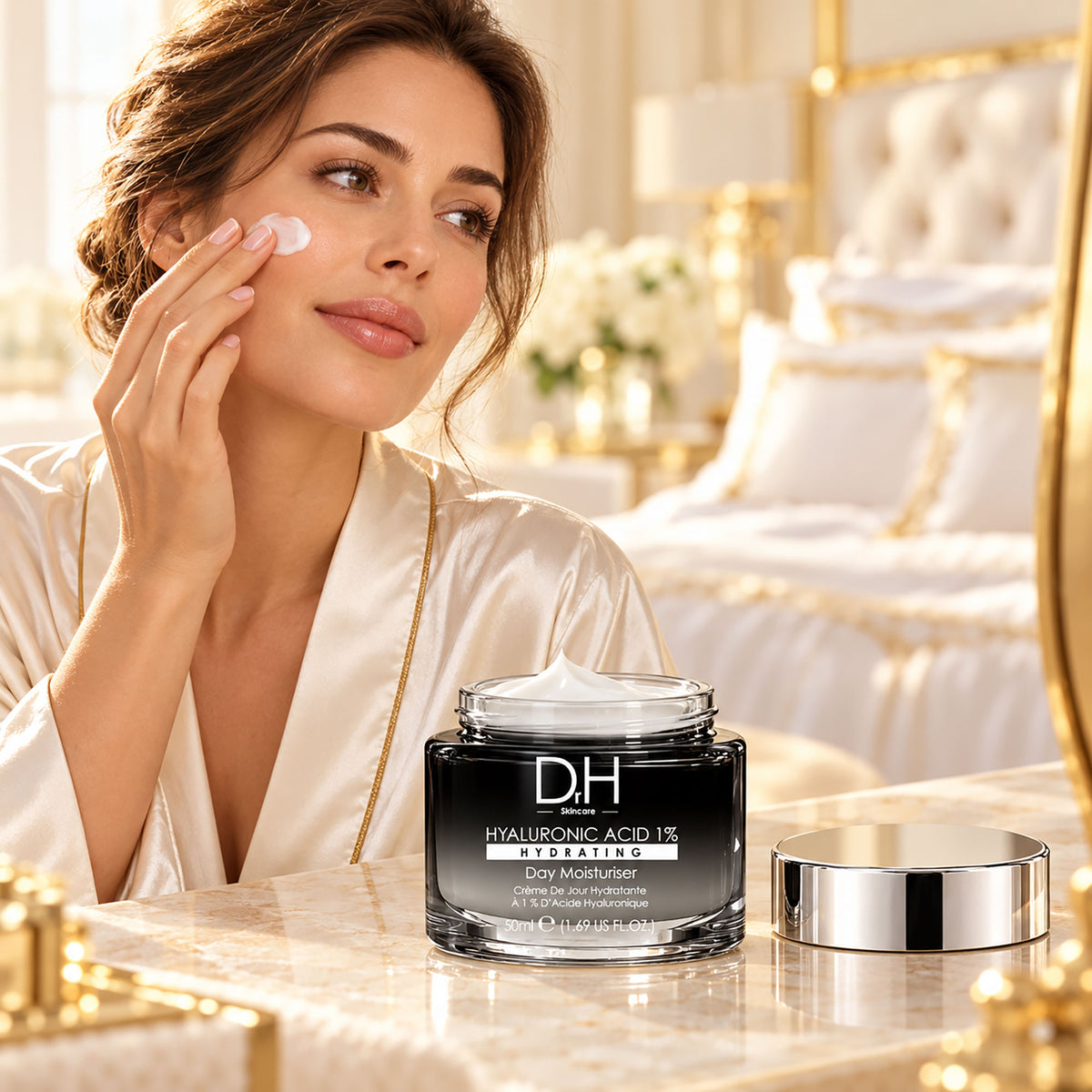 Crema hidratante de día con ácido hialurónico 1% 50ml