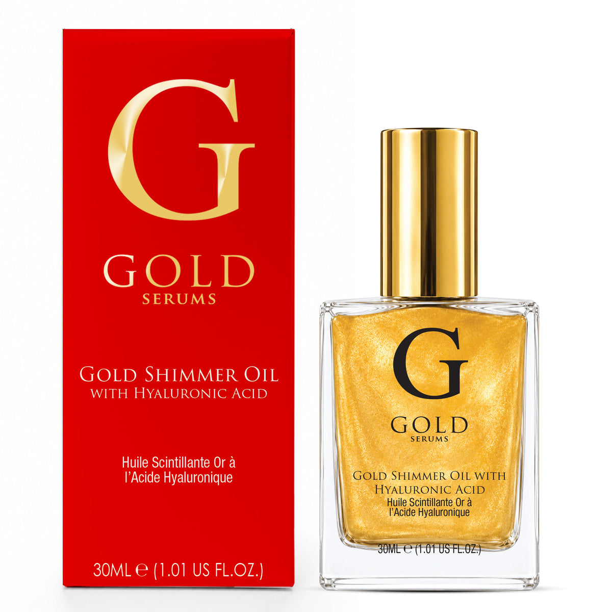 Gold-Schimmeröl mit Hyaluronsäure 30ml