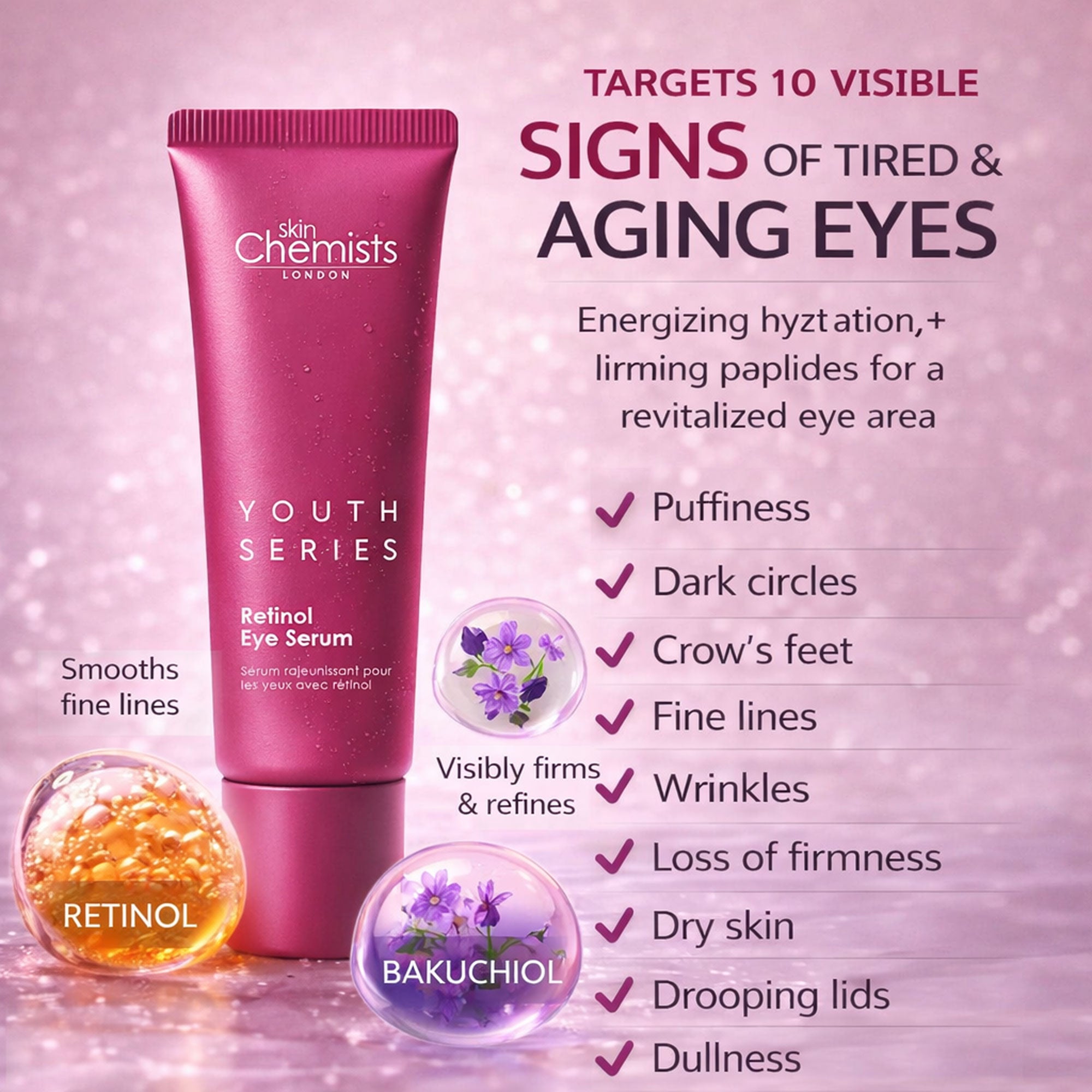 Youth Series Retinol & Bakuchiol Eye Serum 15ml