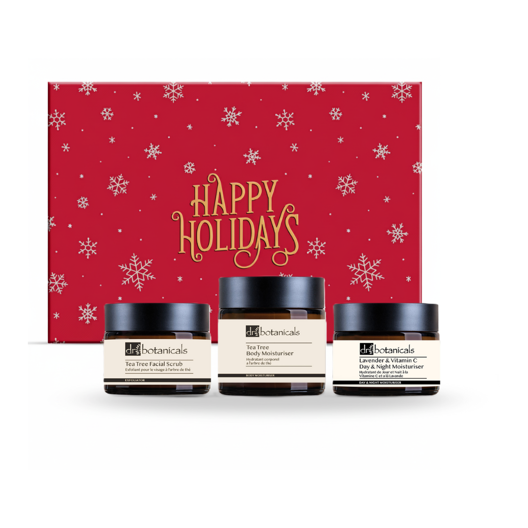 Tea Tree Facial Scrub Lavender & Vitamin C Day & Night Moisturiser Tea Tree Body Moisturiser