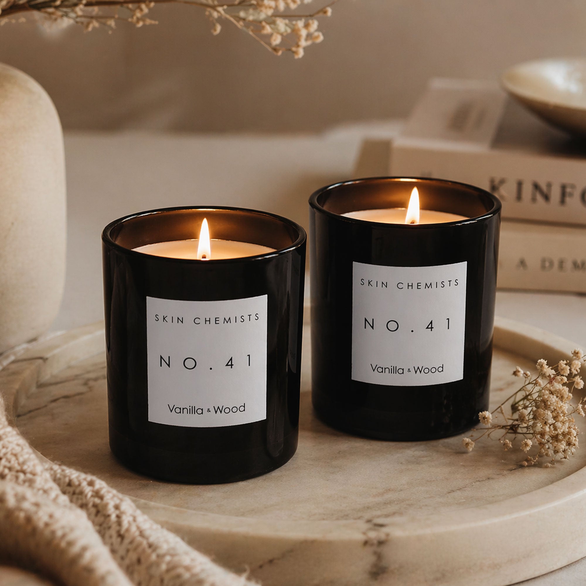 Vanilla & Wood Luxury Candle Set Ð No.41