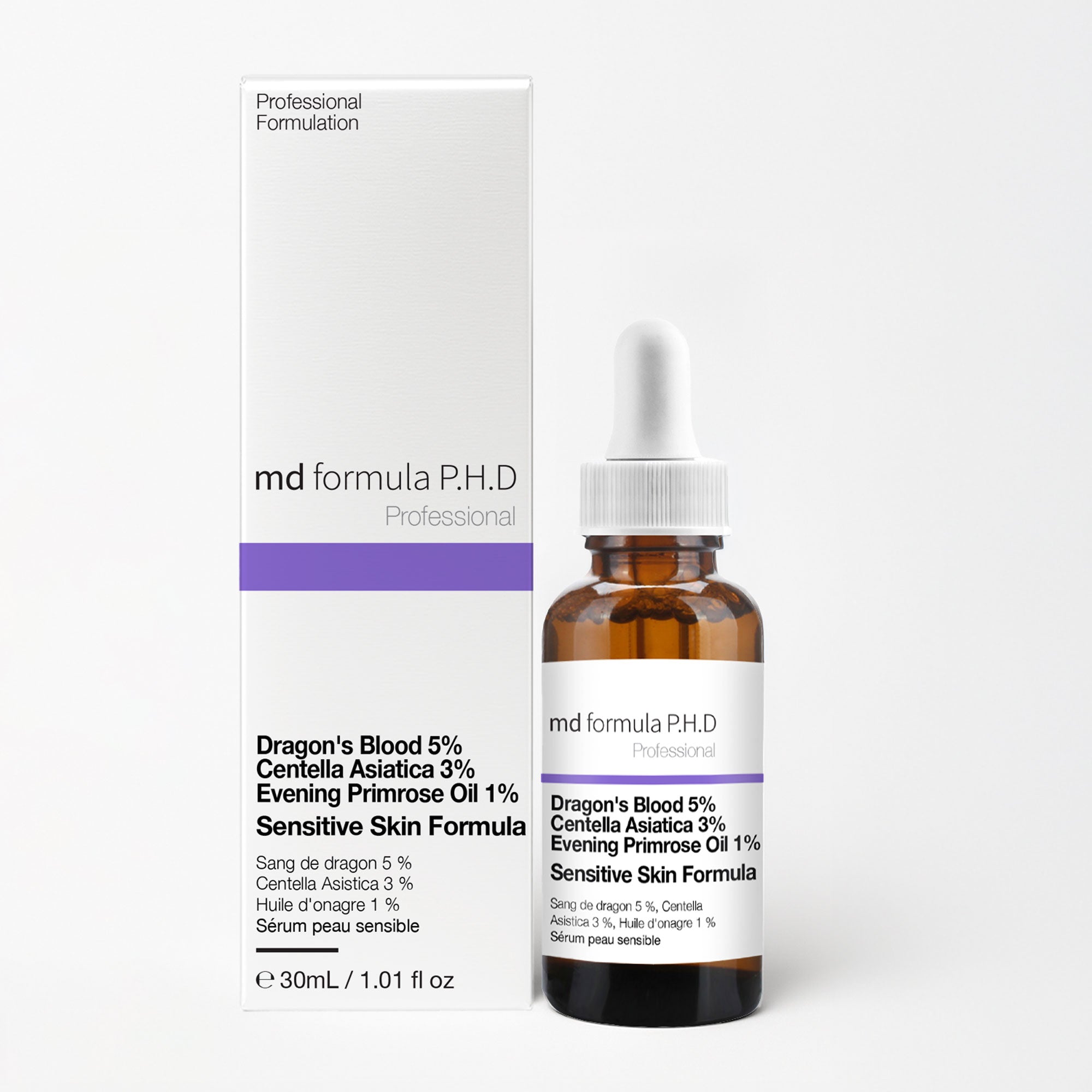 Sensitive Skin Serum Dragon's Blood 5%, Centella Asiatica 3%, Evening Primrose Oil 1% 30ml