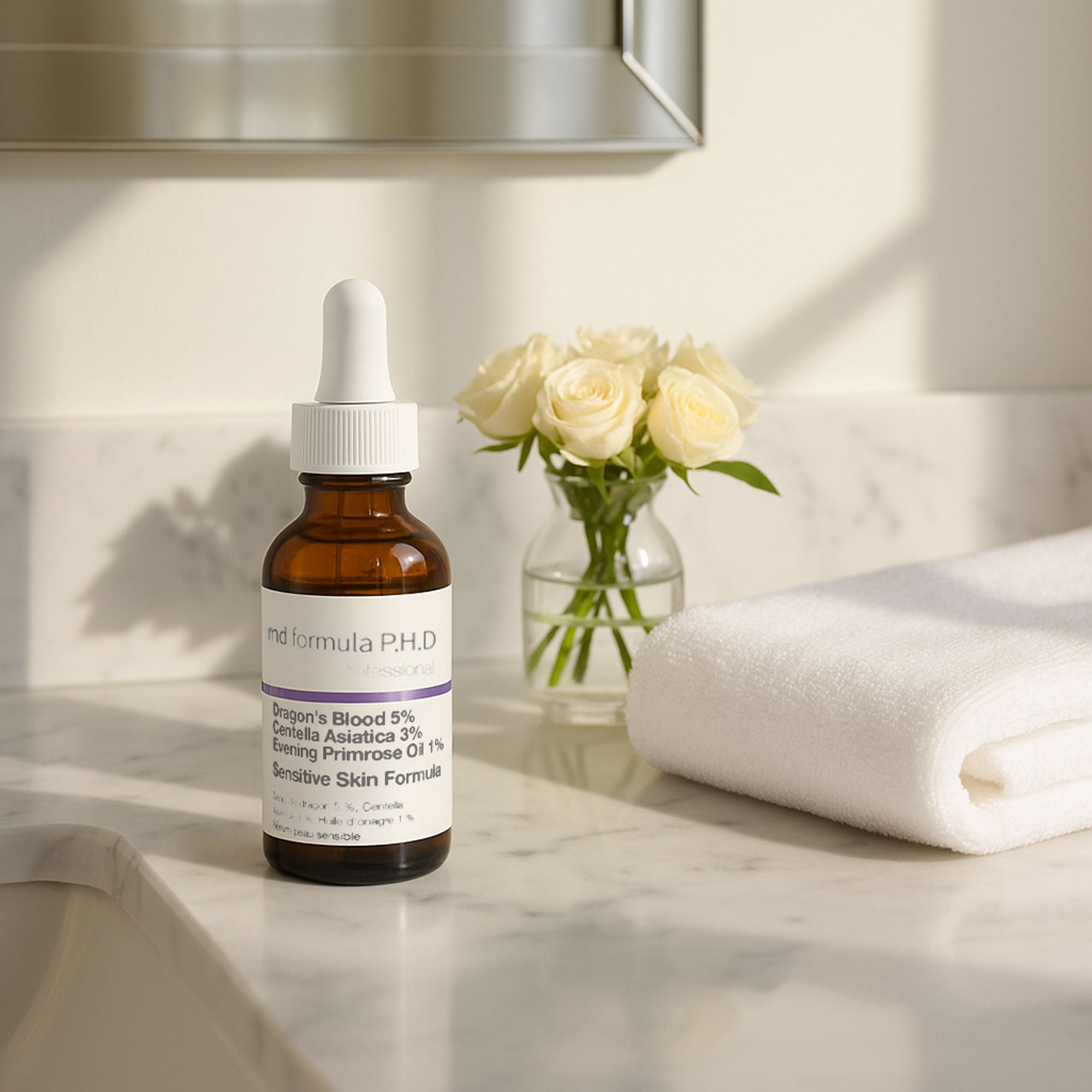 Sensitive Skin Serum Dragon's Blood 5%, Centella Asiatica 3%, Evening Primrose Oil 1% 30ml