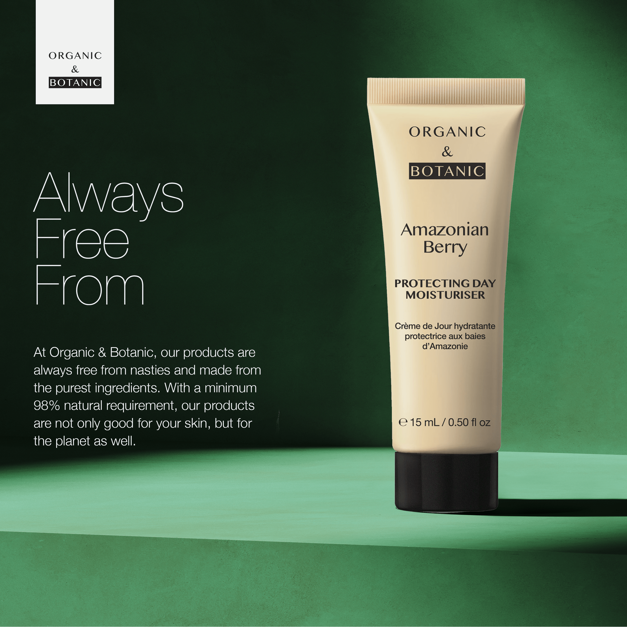 Crème de jour anti-âge aux baies d'Amazonie, lot de 2 x 15 ml