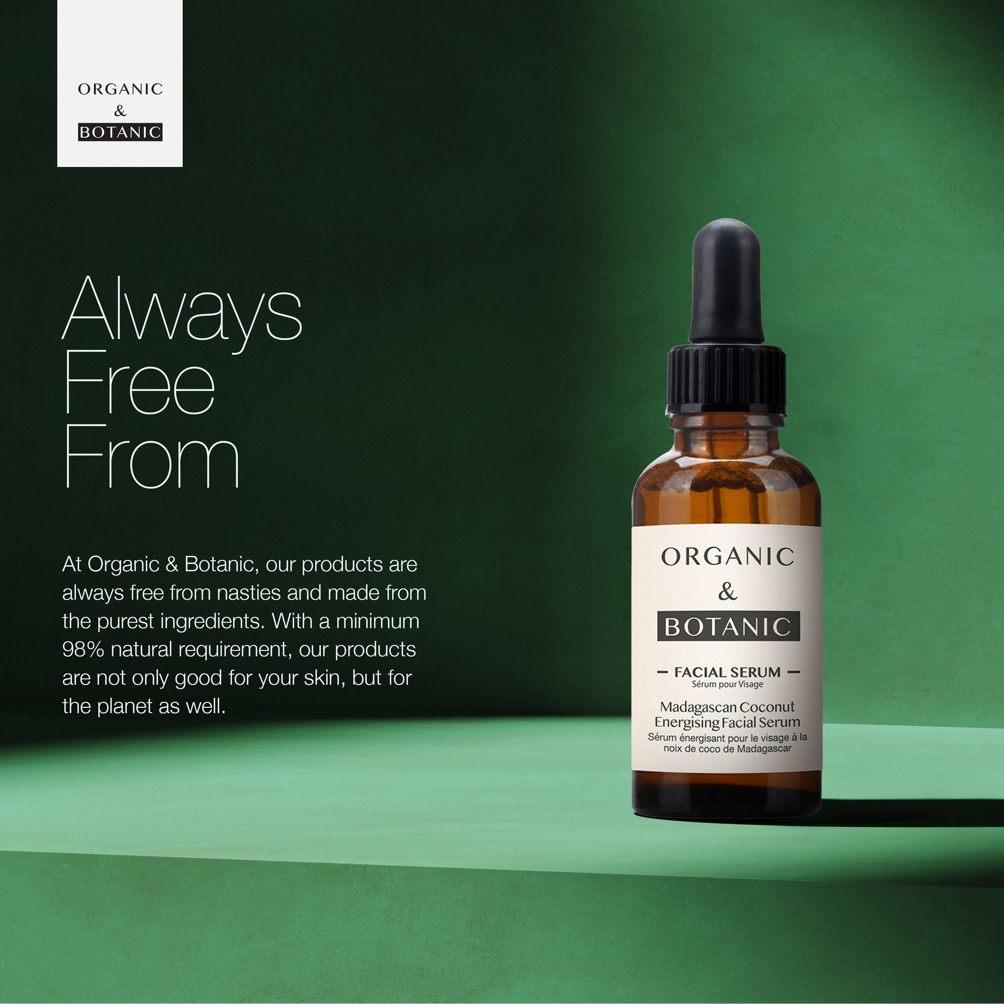 Sérum visage à la noix de coco de Madagascar, lot de 2 x 30 ml