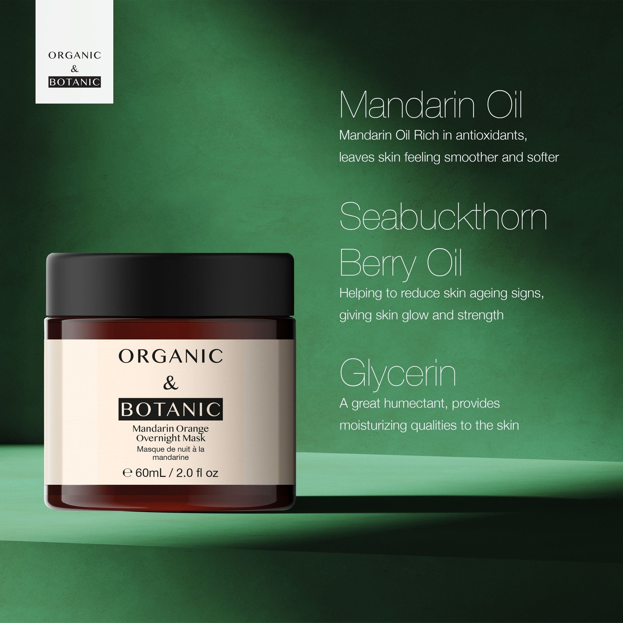 Masque de nuit à l'orange mandarine 60 ml