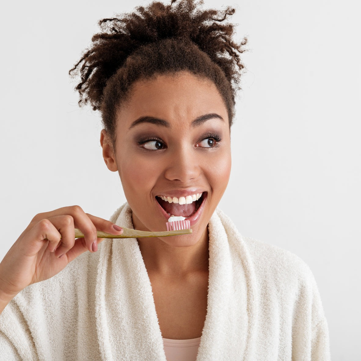 Bamboo Toothbrush Pink Twin Value Savings Pack