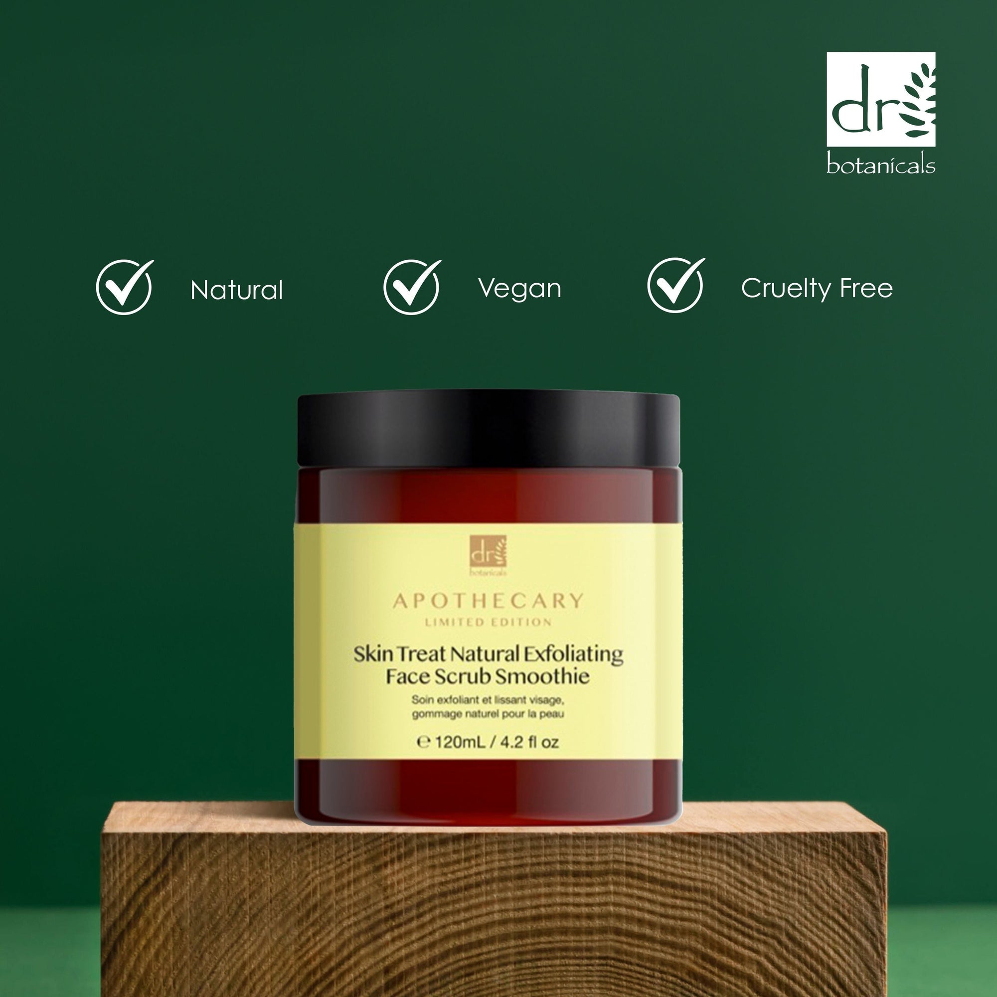 Skin Treat Natürliches Peeling-Gesichts-Smoothie 120ml Doppel-Sparpackung