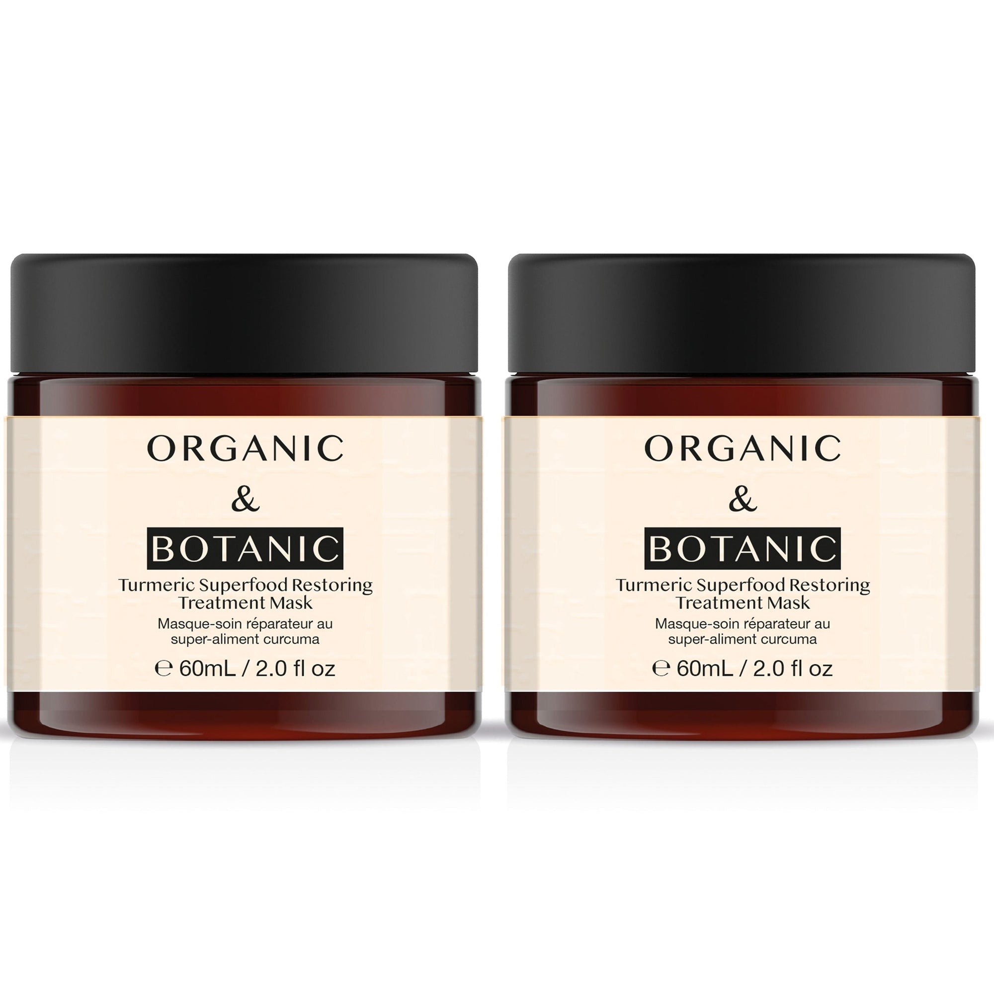 Masque de soin réparateur avancé au curcuma, superaliment, lot de 2 (60 ml x 2)