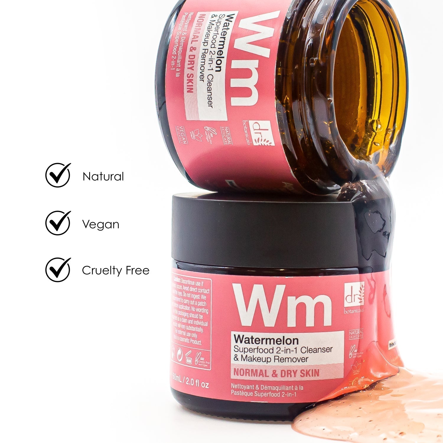 Watermelon Superfood 2-In-1 Cleanser & Makeup Remover 60ml