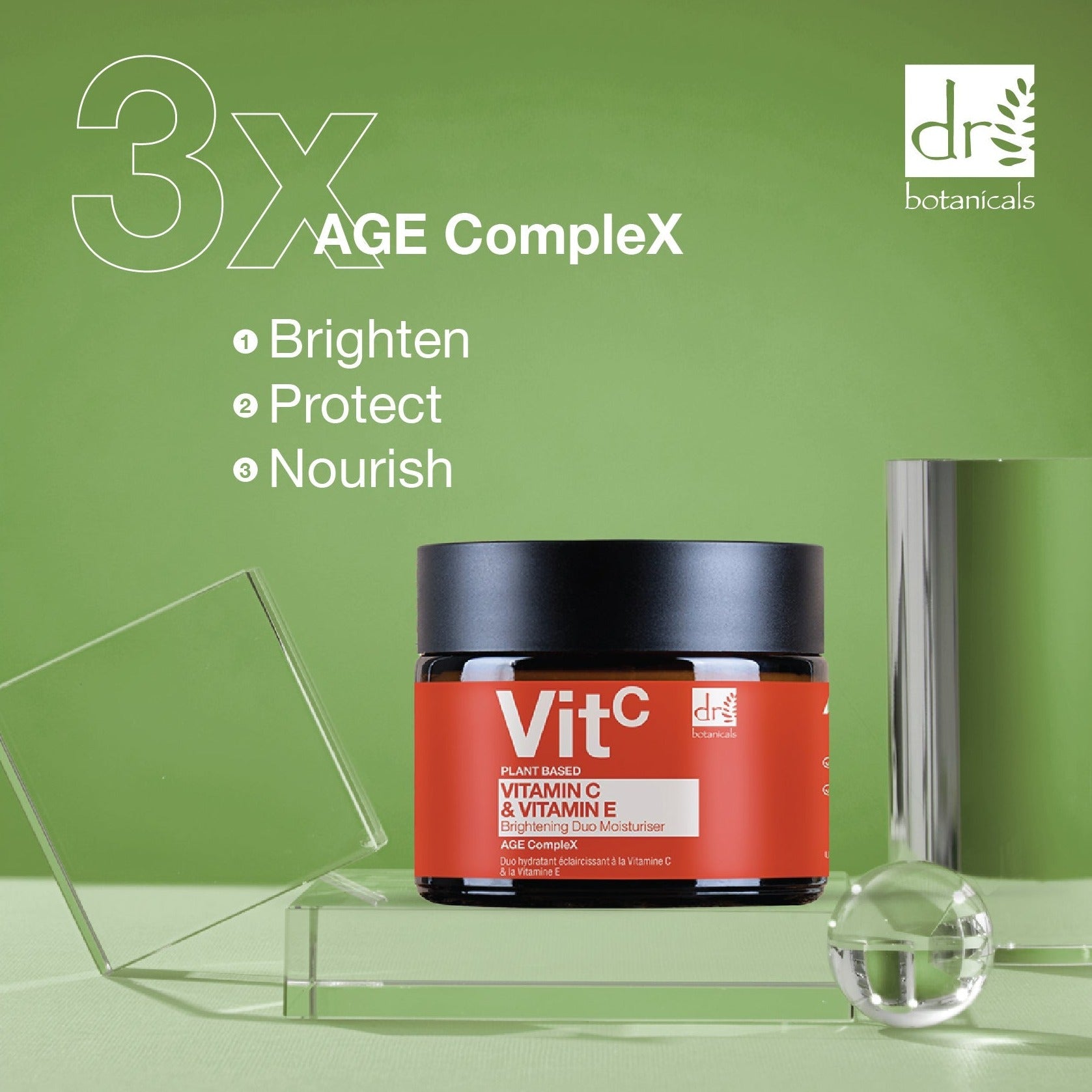 Vitamin C 1% & Vitamin E Brightening Duo Moisturiser 60ml x 2 Duo Pack