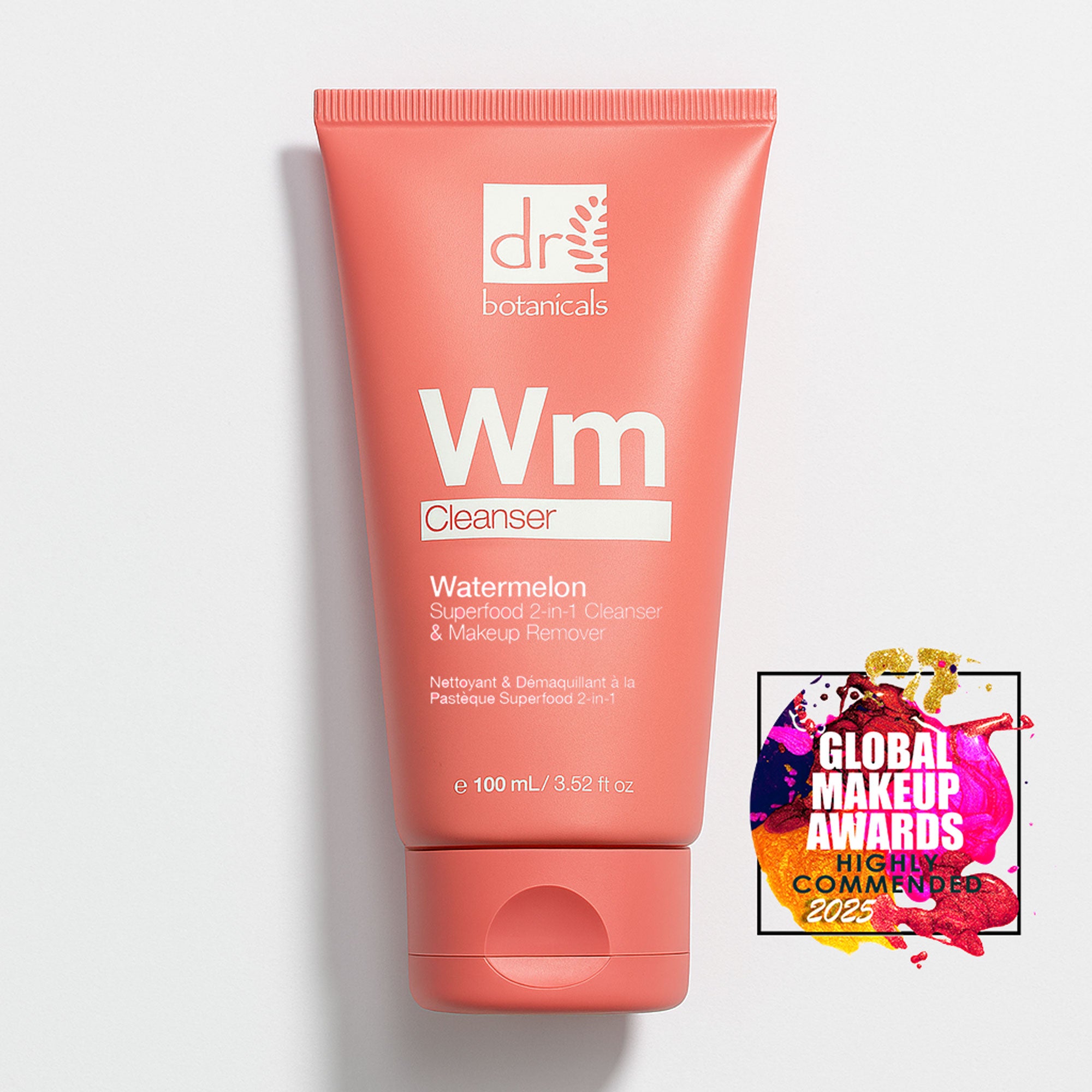 Watermelon Superfood 2-in-1 Cleanser & Makeup Remover 100ml with Glycolic Acid, Salicylic Acid and Lactic Acid