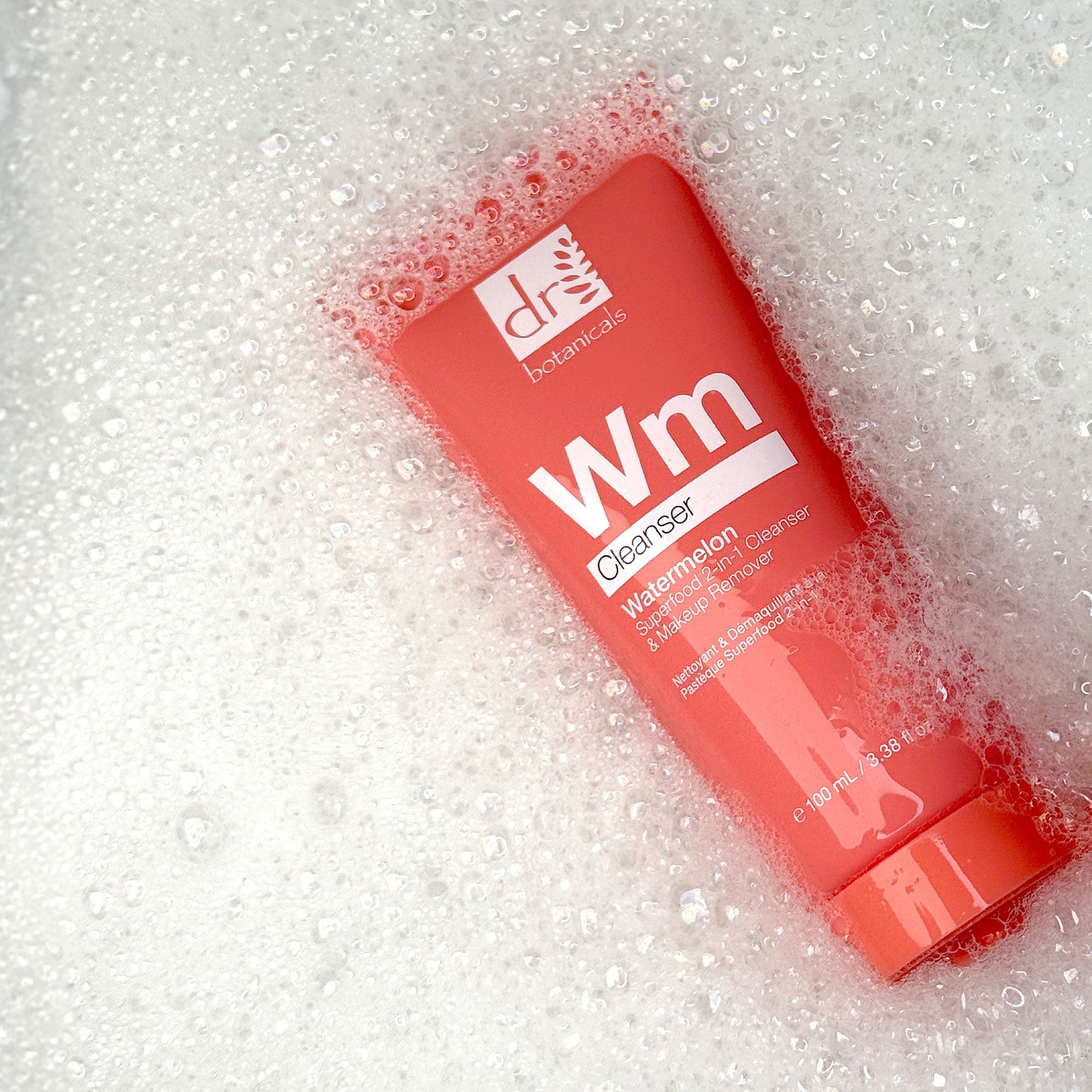 Watermelon Superfood 2-in-1 Cleanser & Makeup Remover 100ml with Glycolic Acid, Salicylic Acid and Lactic Acid