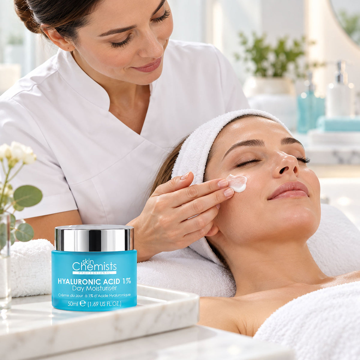 Crema hidratante de día con ácido hialurónico 1% 50ml