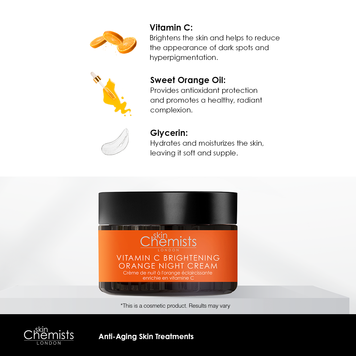 SC Vitamin C Night Cream, Cleanser and Mask
