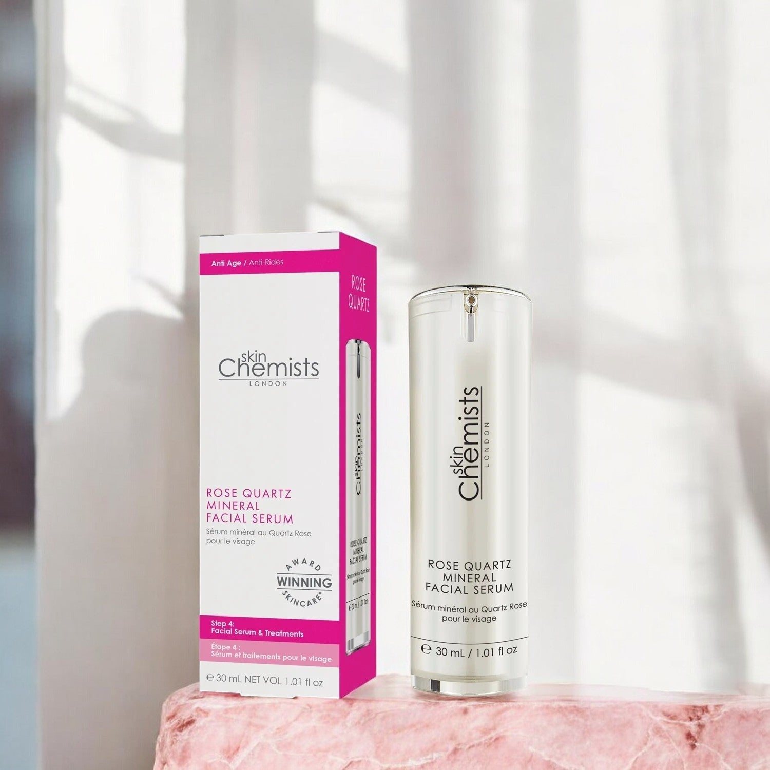 Rose Quartz Mineral Facial Serum 30ml Twin Value Savings Pack