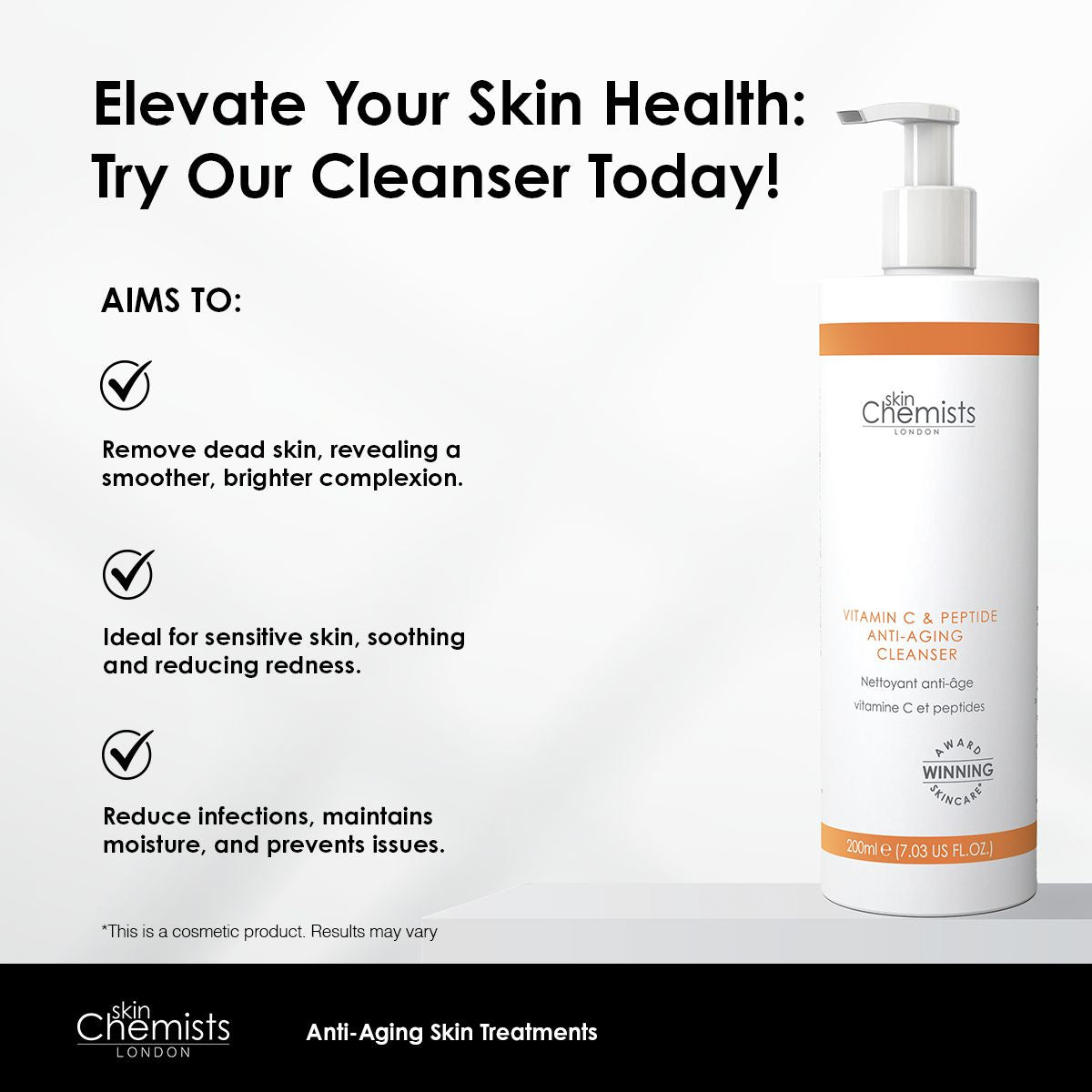 Vitamin C & Peptide Cleanser 200ml