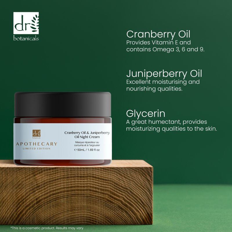 Cranberry Oil & Juniperberry Oil Night Cream 50ml - skinChemists