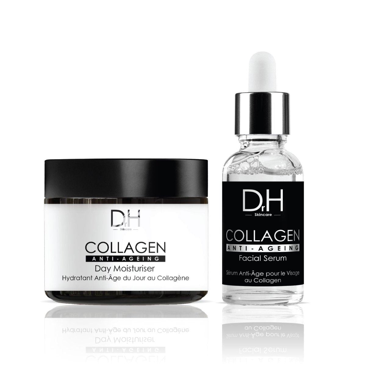 Sérum visage anti-âge au collagène 30 ml + Crème de jour anti-âge au collagène 60 ml