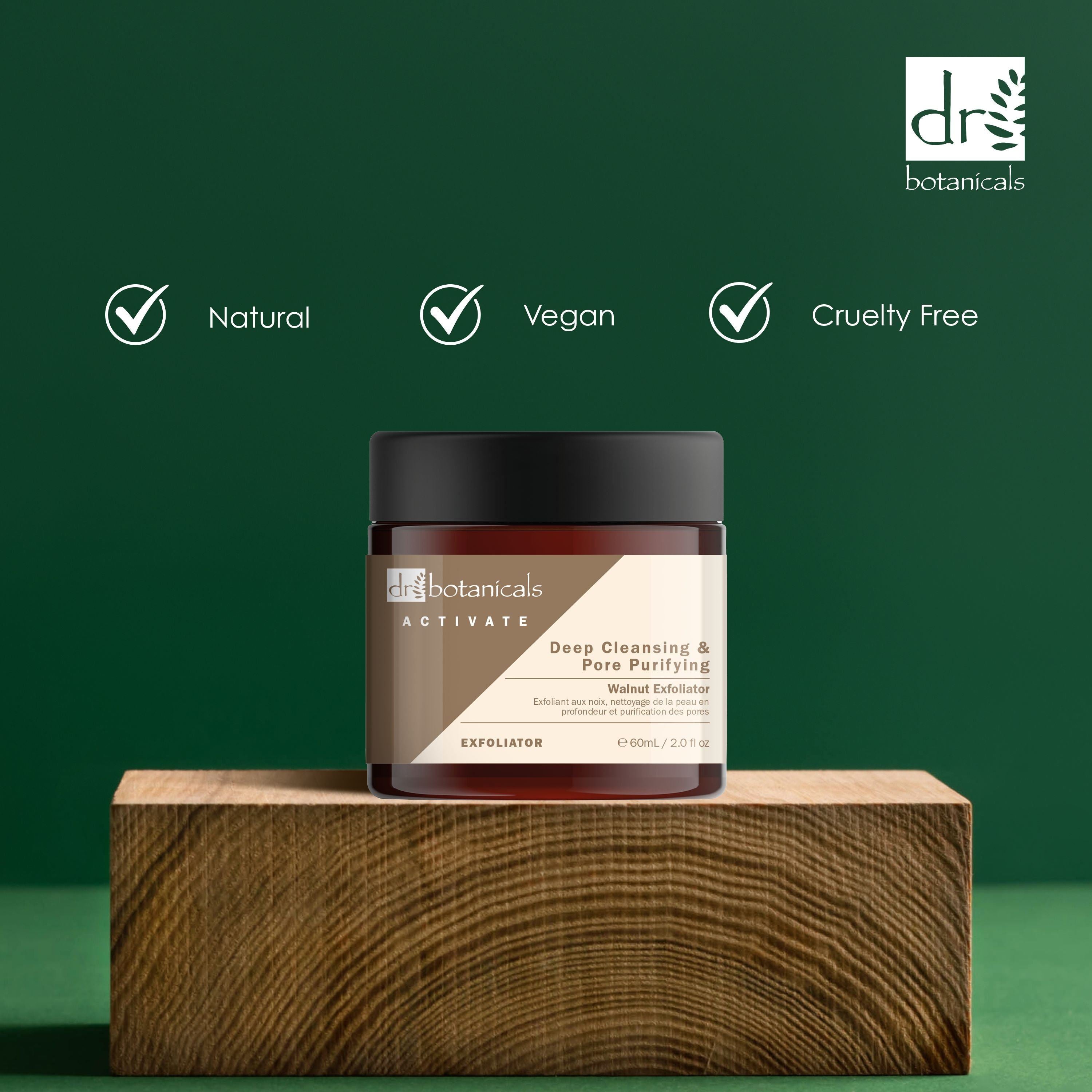 Aktivieren Sie das Tiefenreinigende und Porenverfeinernde Walnuss-Peeling 60 ml Doppelpack