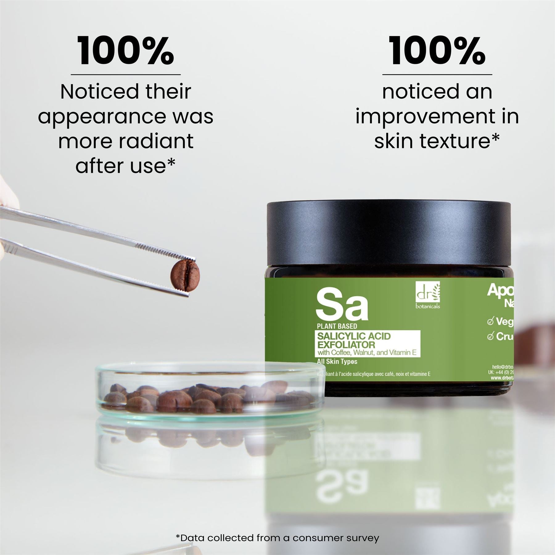 Salicylsäure-Peeling mit Kaffee, Walnuss und Vitamin E, 60 ml