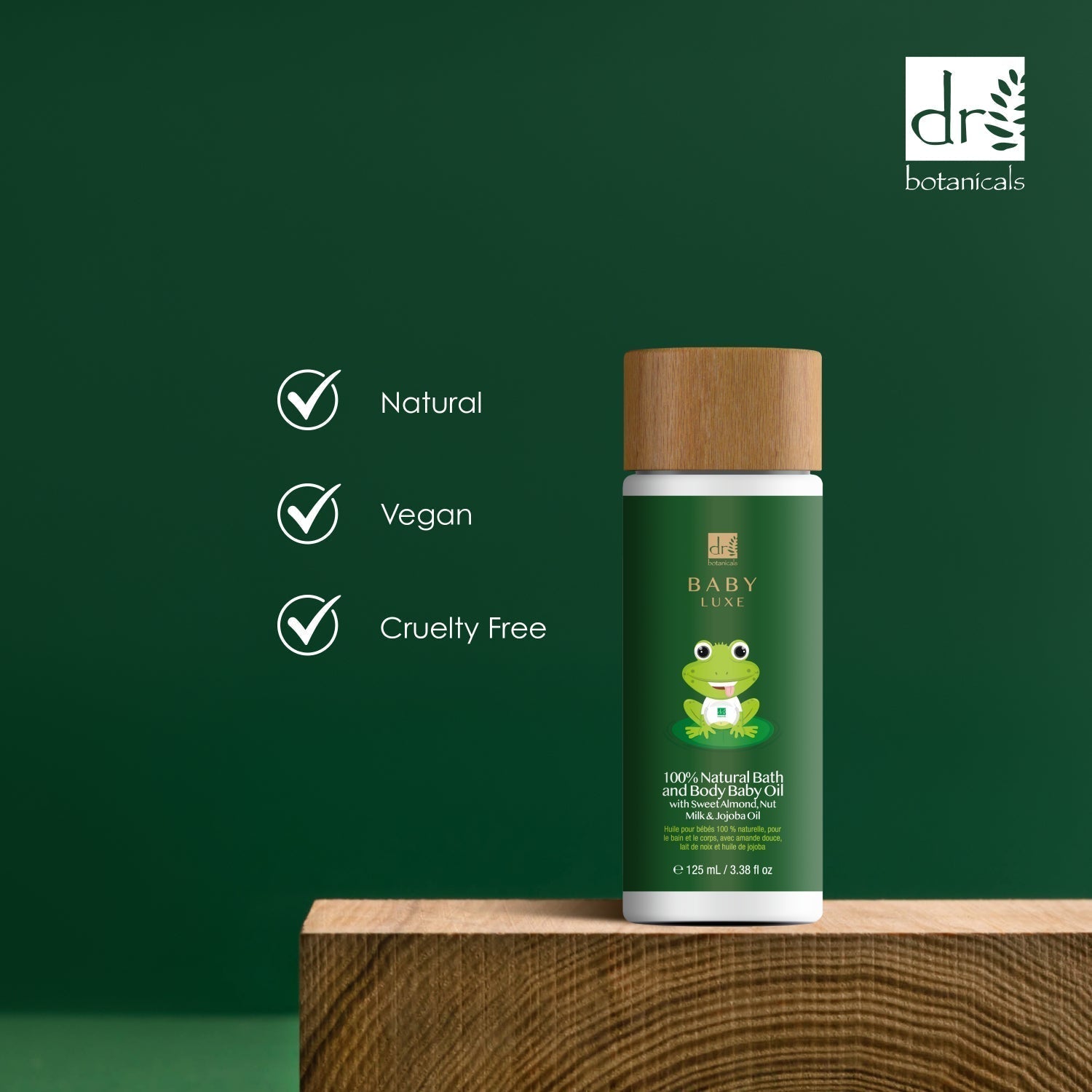 Huile corporelle relaxante pour bébé Baby Lux à l'huile de graines de jojoba 125 ml