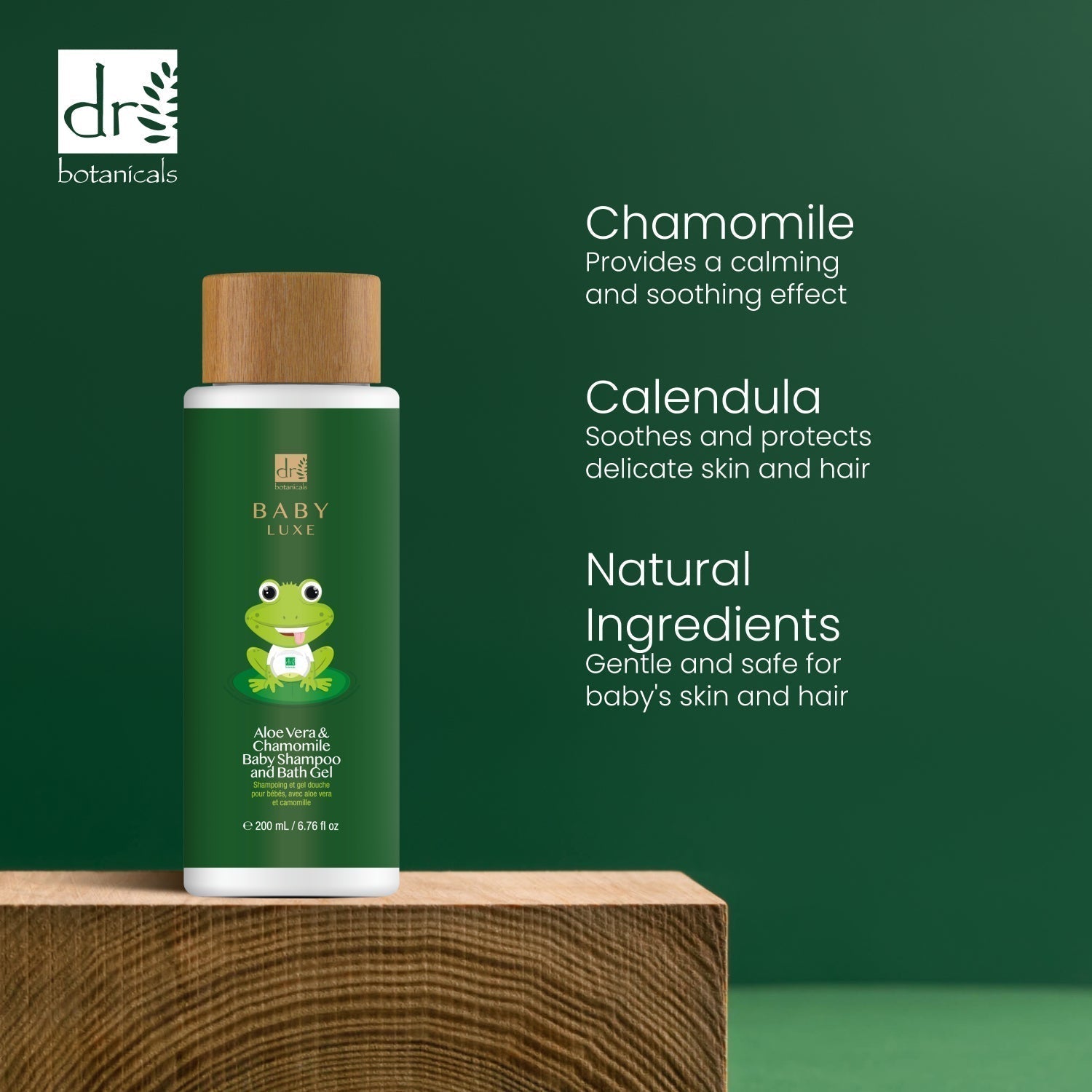 Baby Lux Aloe Vera & Chamomile Baby Shampoo & Bath Gel 200ml Twin Value Savings Pack