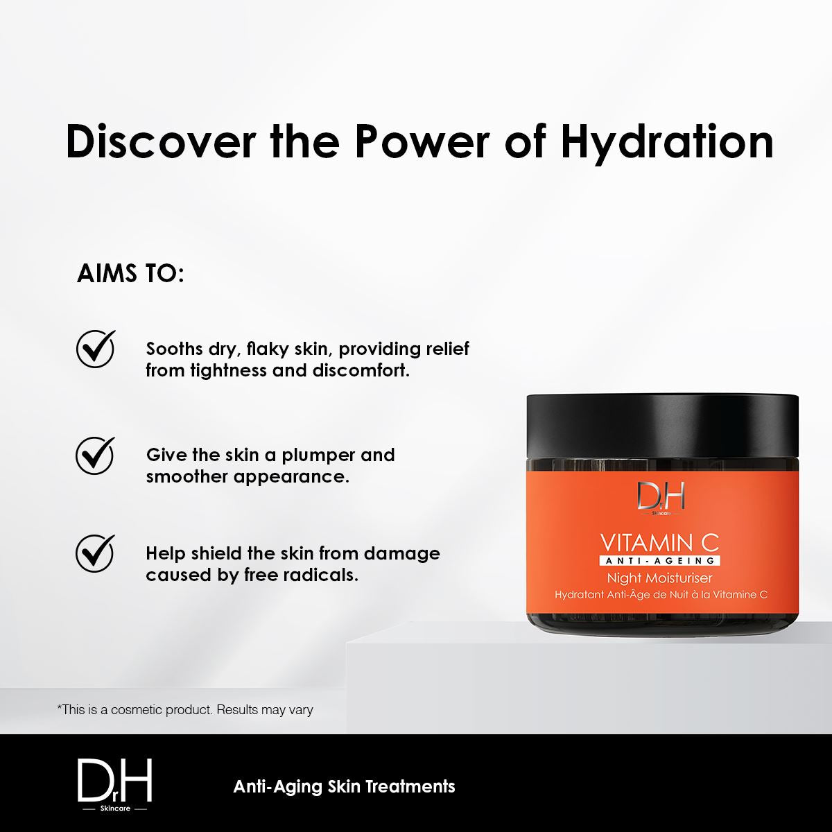 Crème de nuit anti-âge à la vitamine C 60 ml