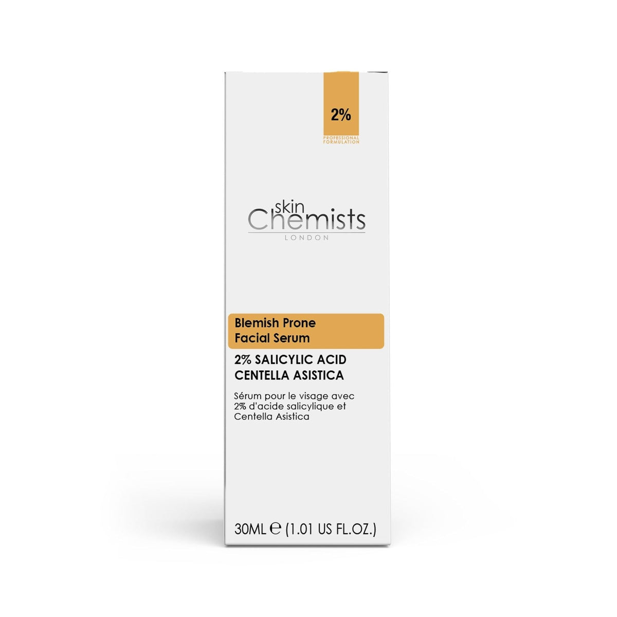 skinChemists Acne Prone Serum Salicylic Acid 2%, Centella Asistica 3% 30ml - skinChemists