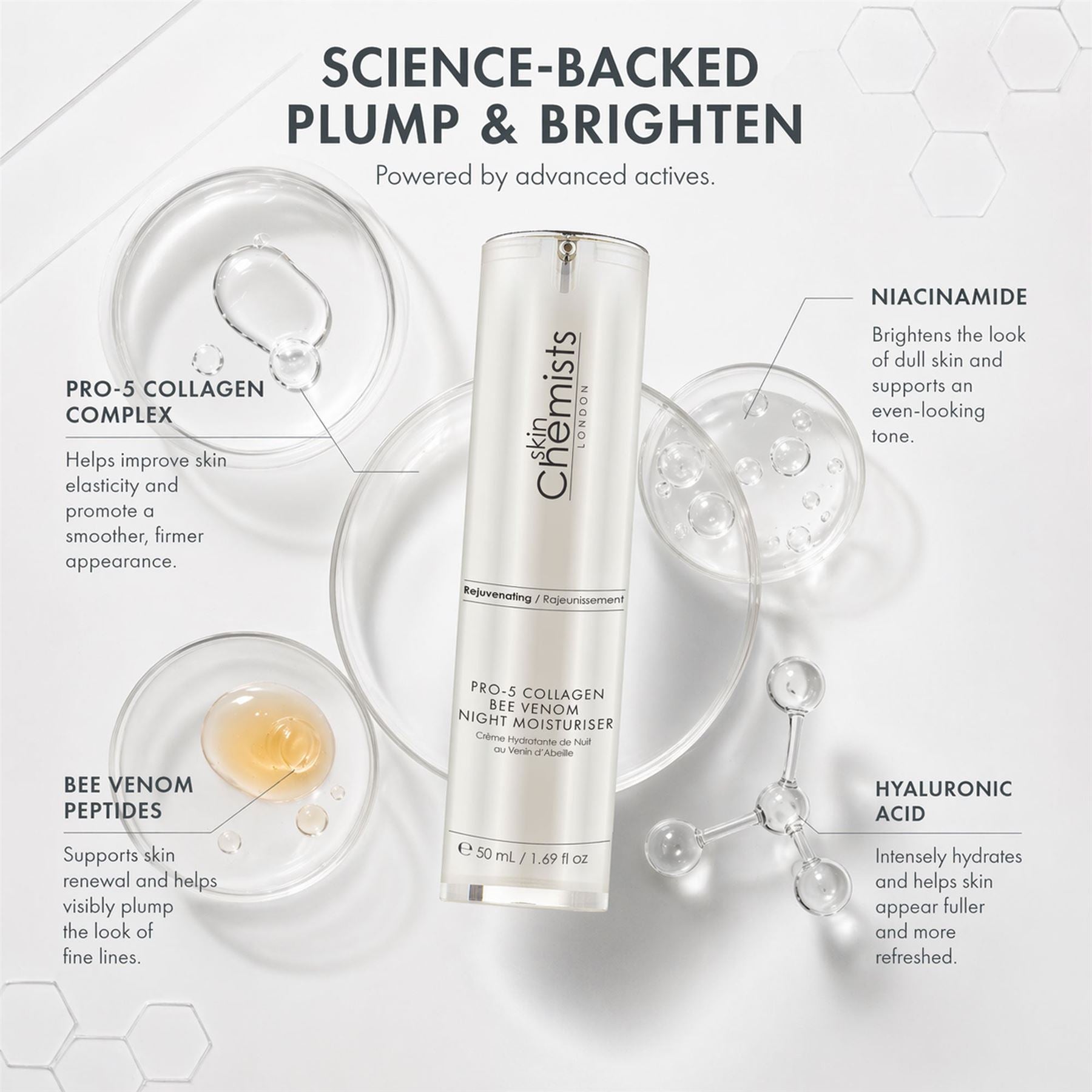 Anti-Aging Pro-5 Collagen Bienengift Nachtcreme 50ml
