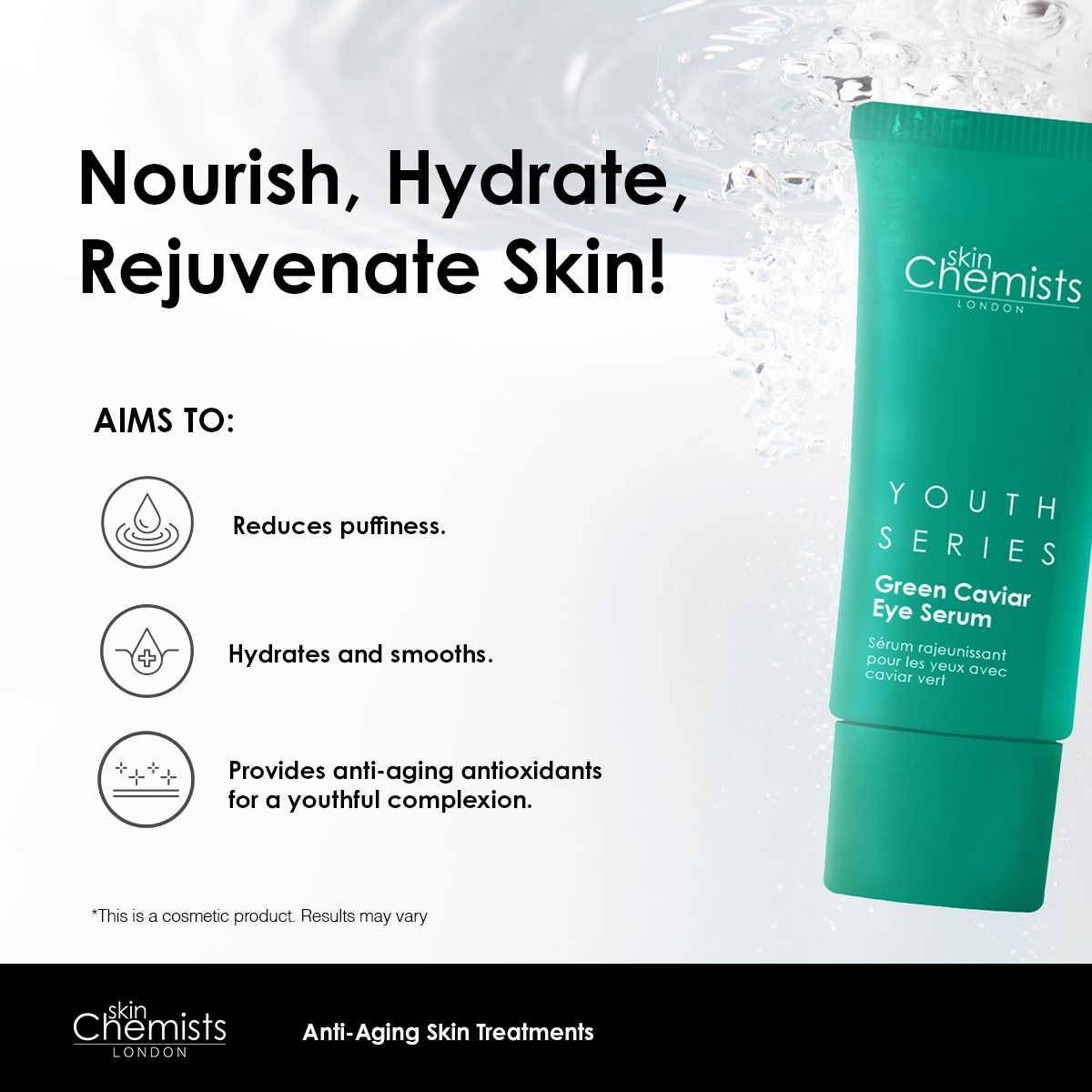 Youth Series Green Caviar Eye Serum 15ml x 2 Duo Pack