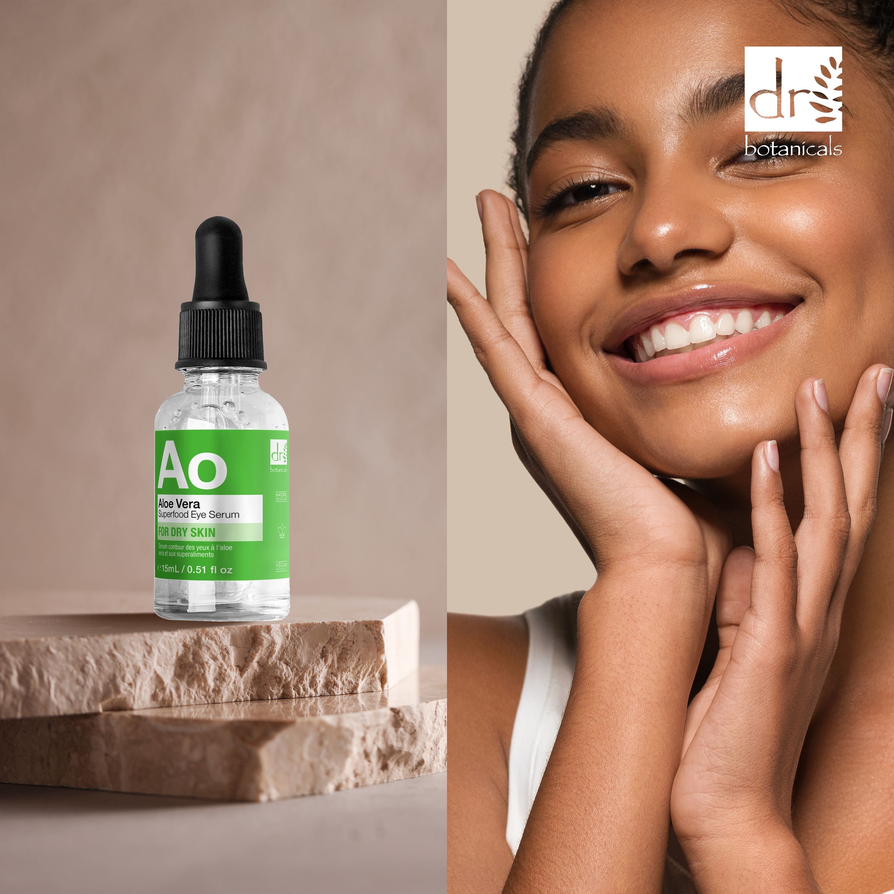 Sérum contour des yeux superalimentaire à l'aloe vera 15 ml
